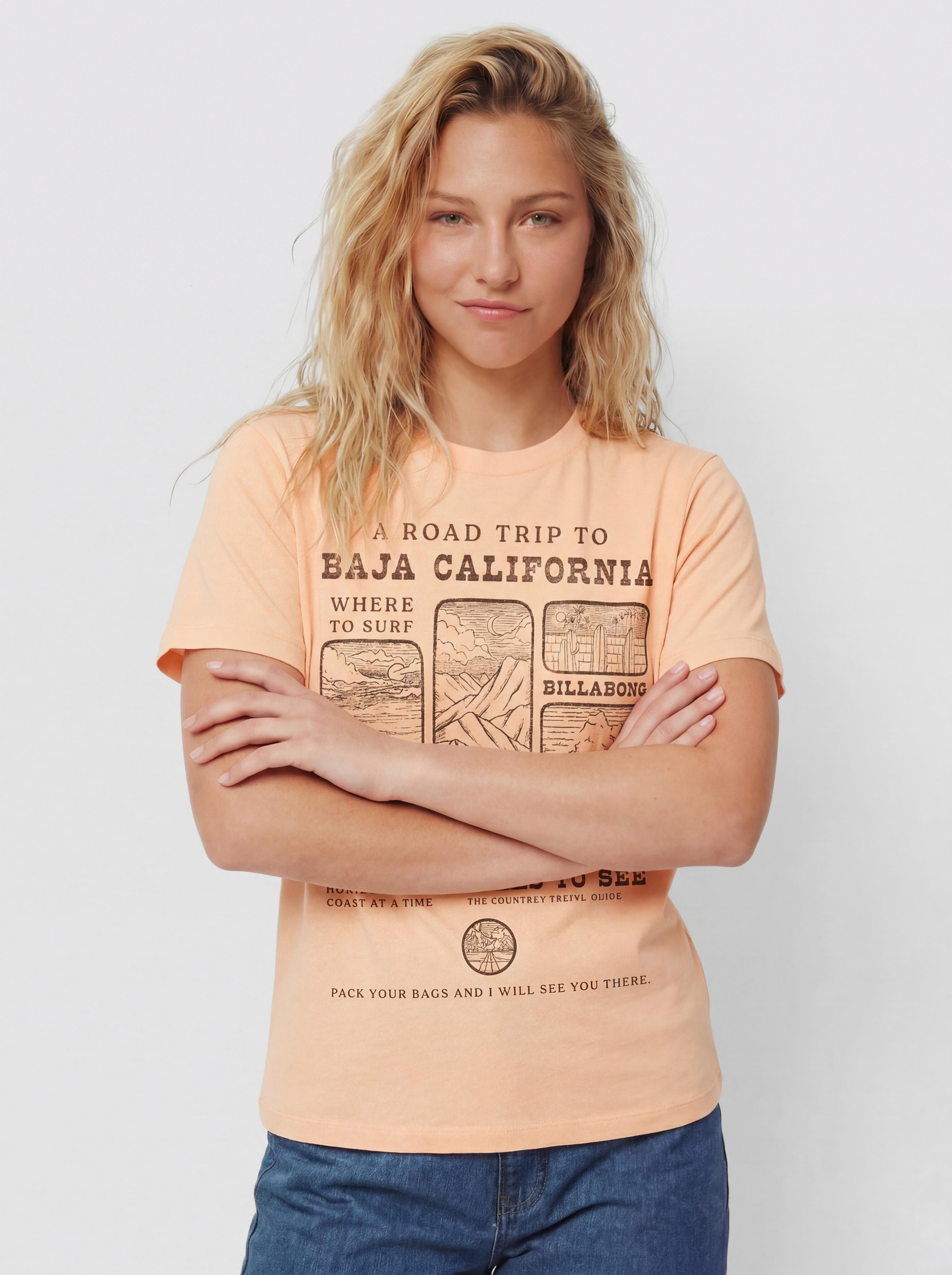 Billabong Flying To The Moon Wmn T-Shirt (soft peach)