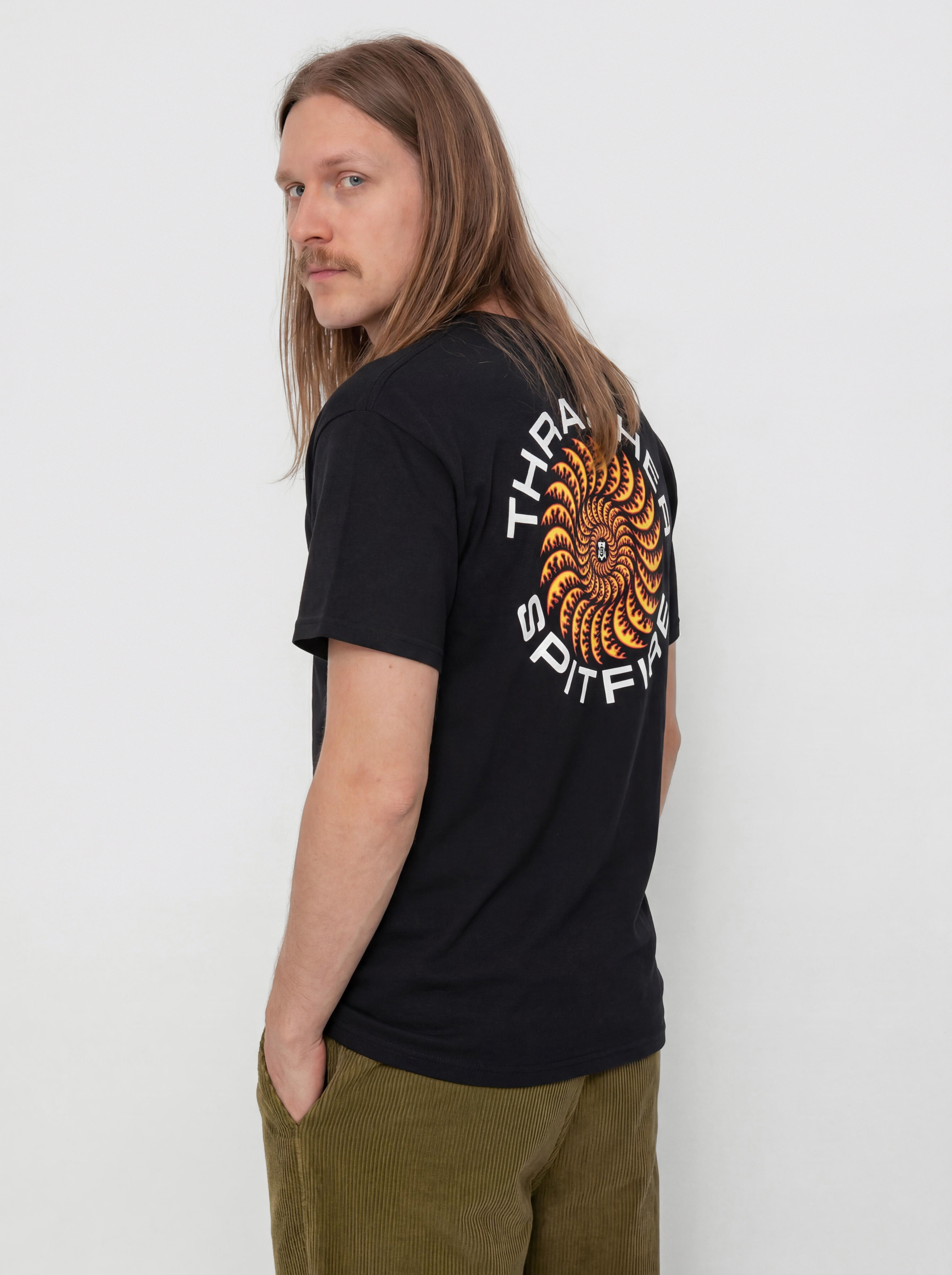 Thrasher x Spitfire Classic Swirl T-Shirt (black)