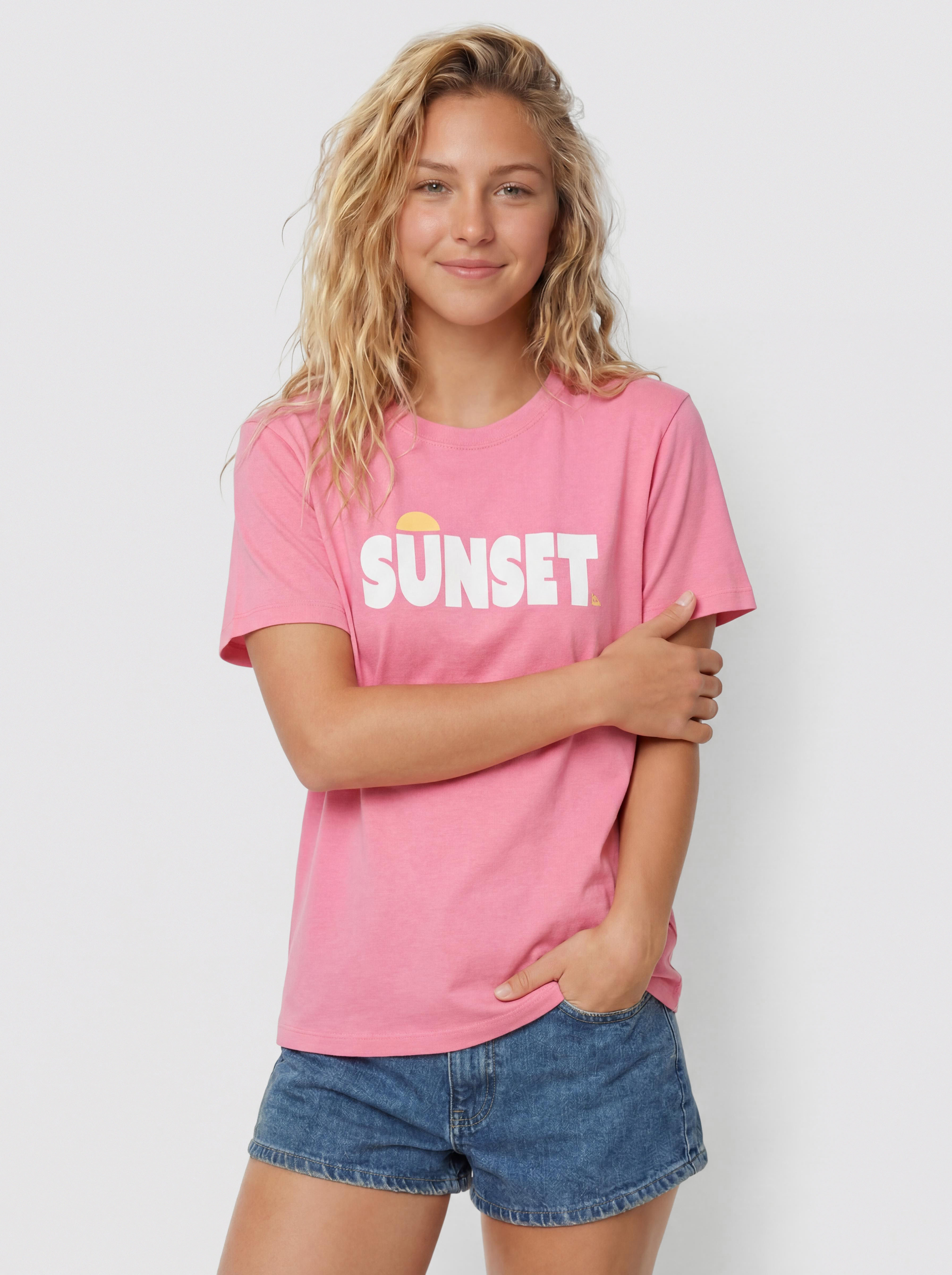 Roxy Sunnyoversize Easy Wmn T-Shirt (pink cosmos)