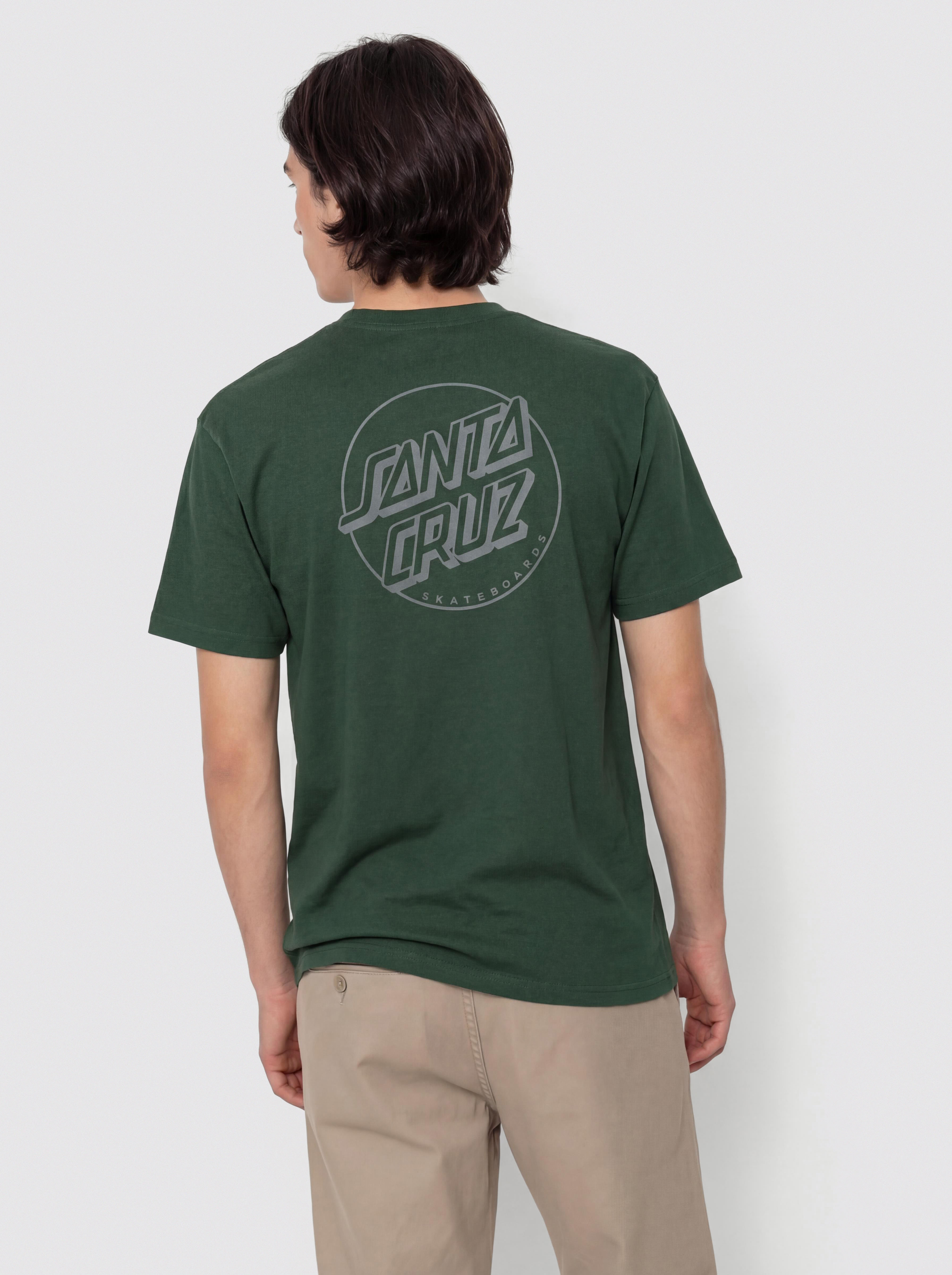 Santa Cruz Tonal Opus Dot Stripe T-Shirt (kale)