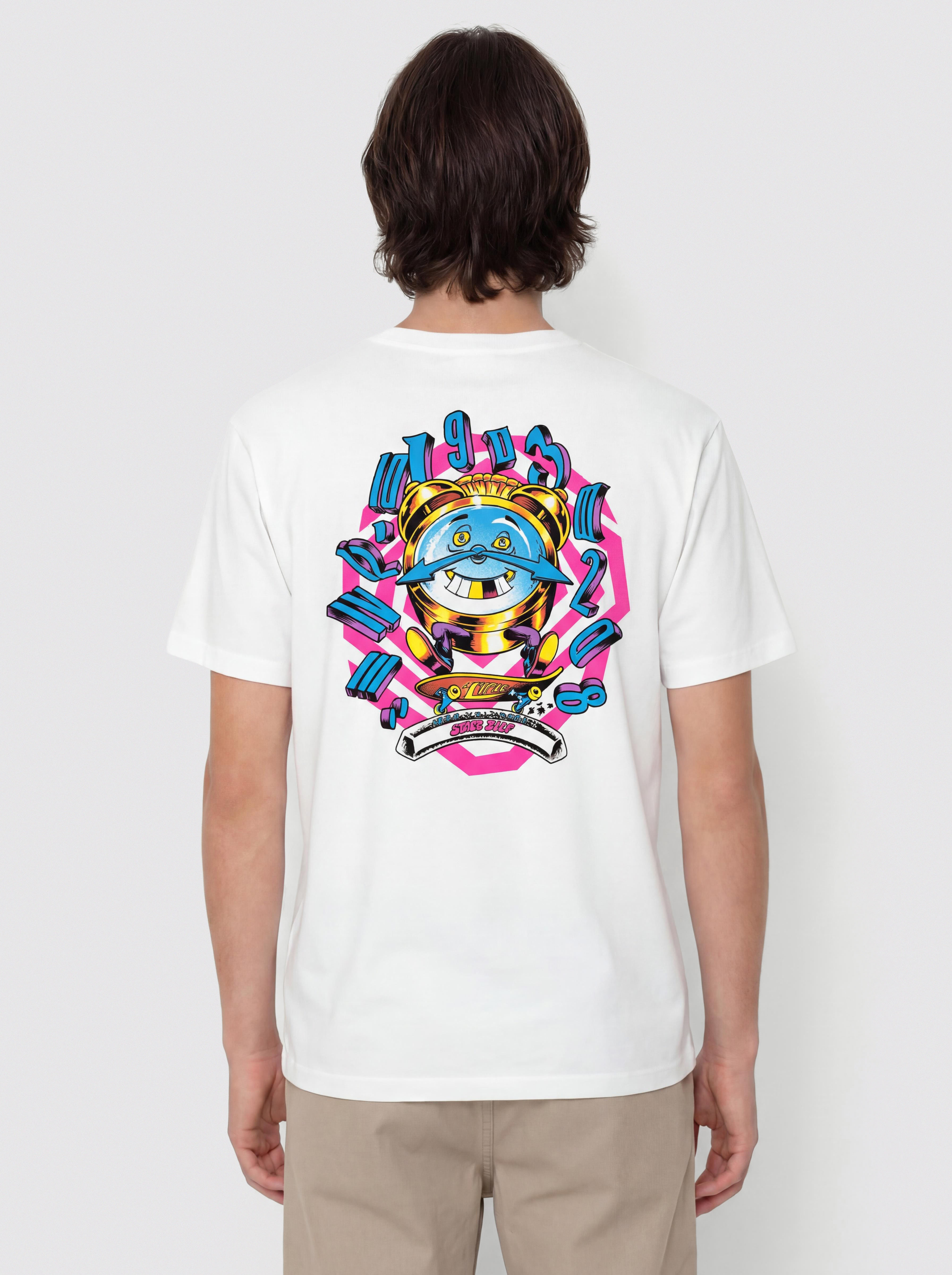 Santa Cruz Grabke All Around Stack T-Shirt (white)