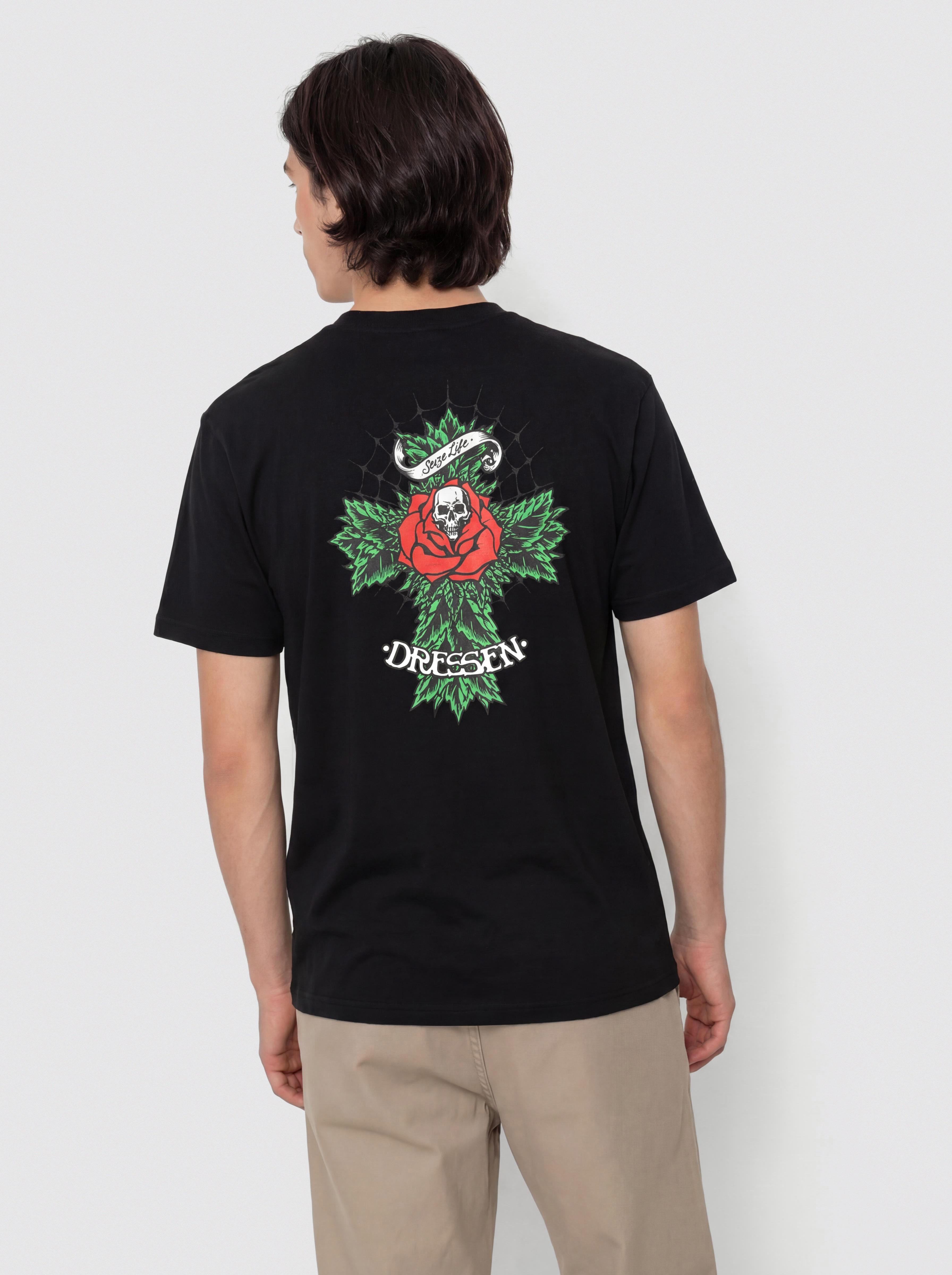 Santa Cruz Dressen Rose Cross 2 T-Shirt - black (black)