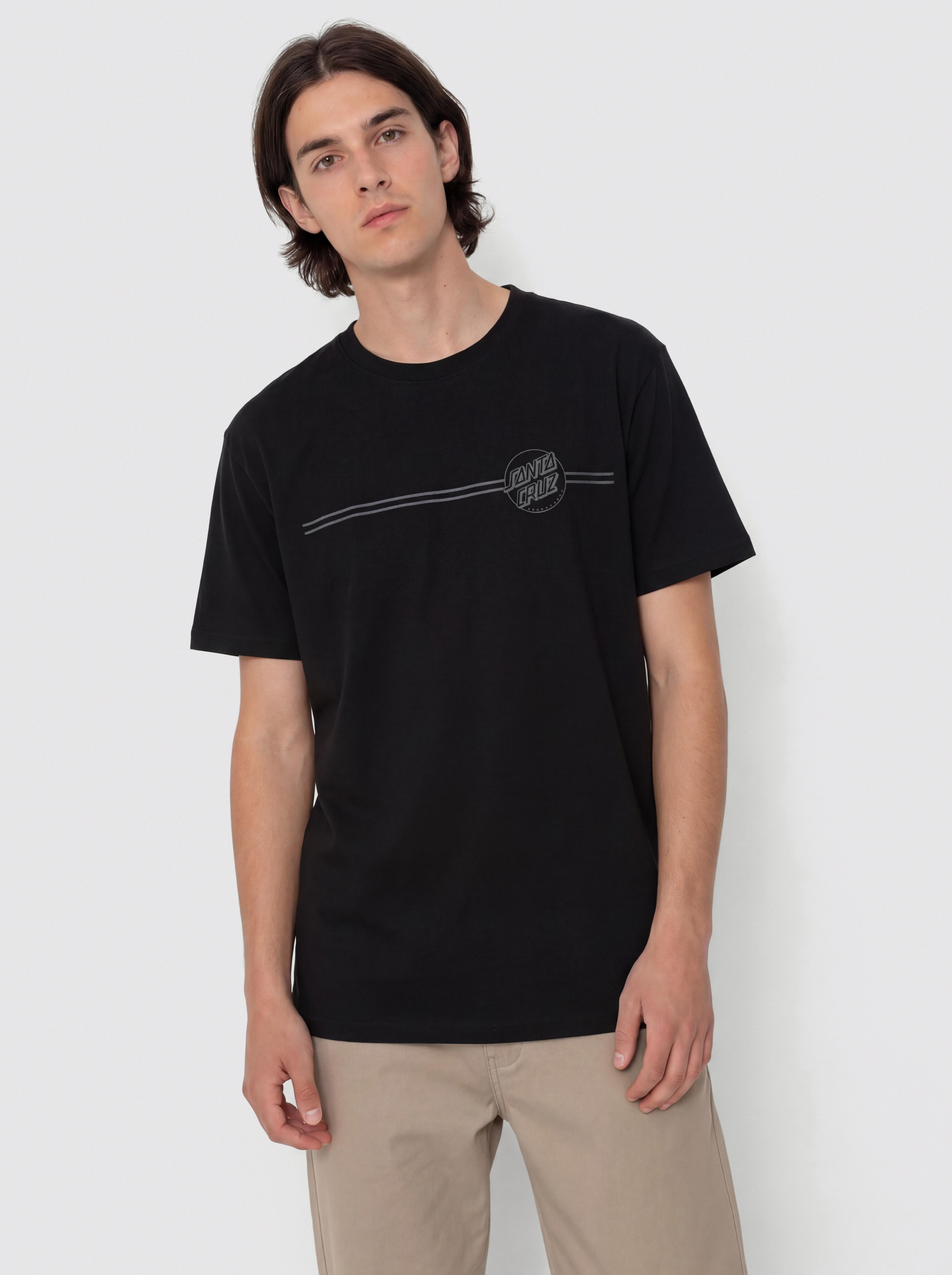 Santa Cruz Tonal Opus Dot Stripe T-Shirt - black (black)