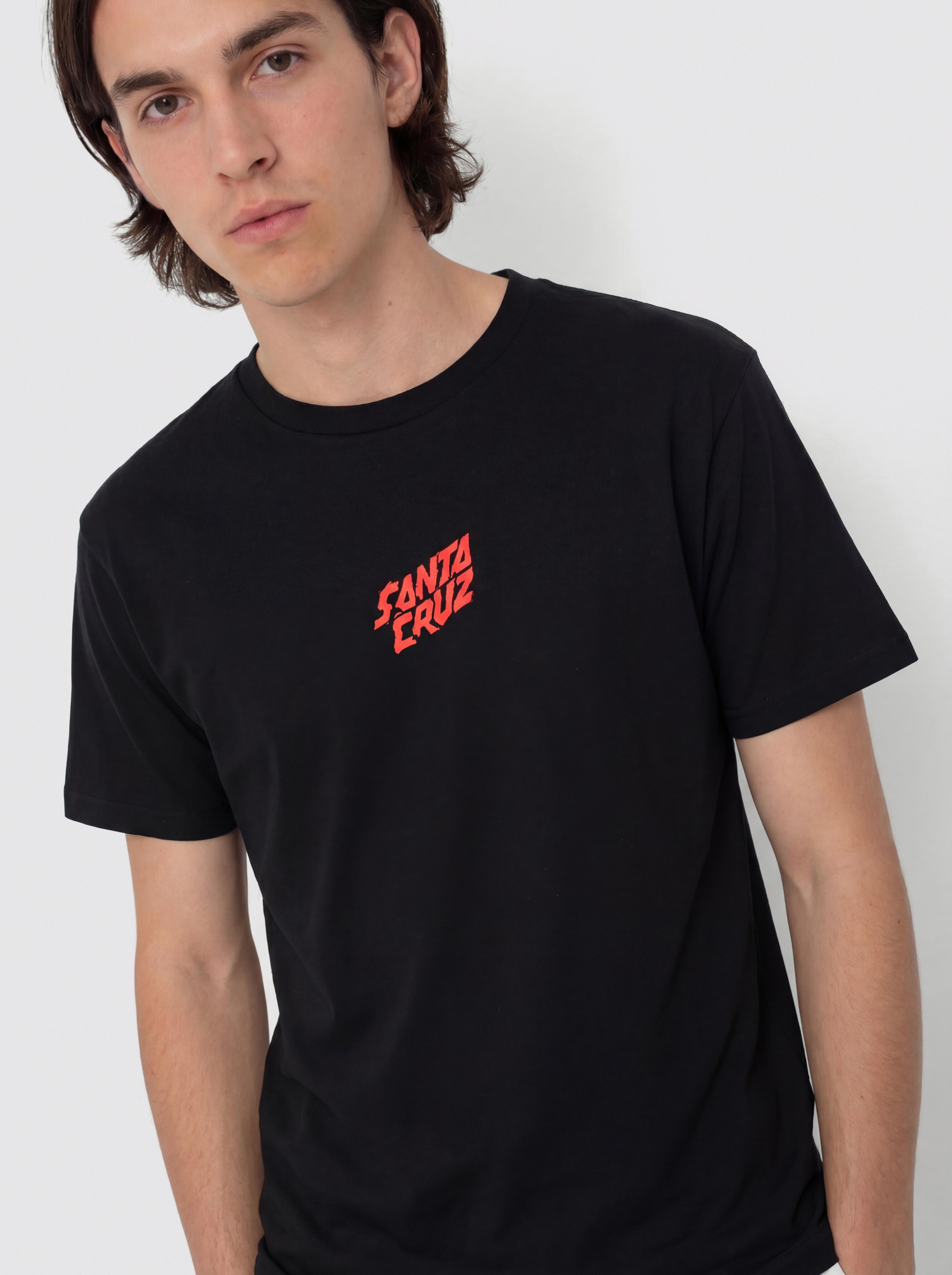 Santa Cruz X Stranger Things Screaming Lights T-Shirt (black)