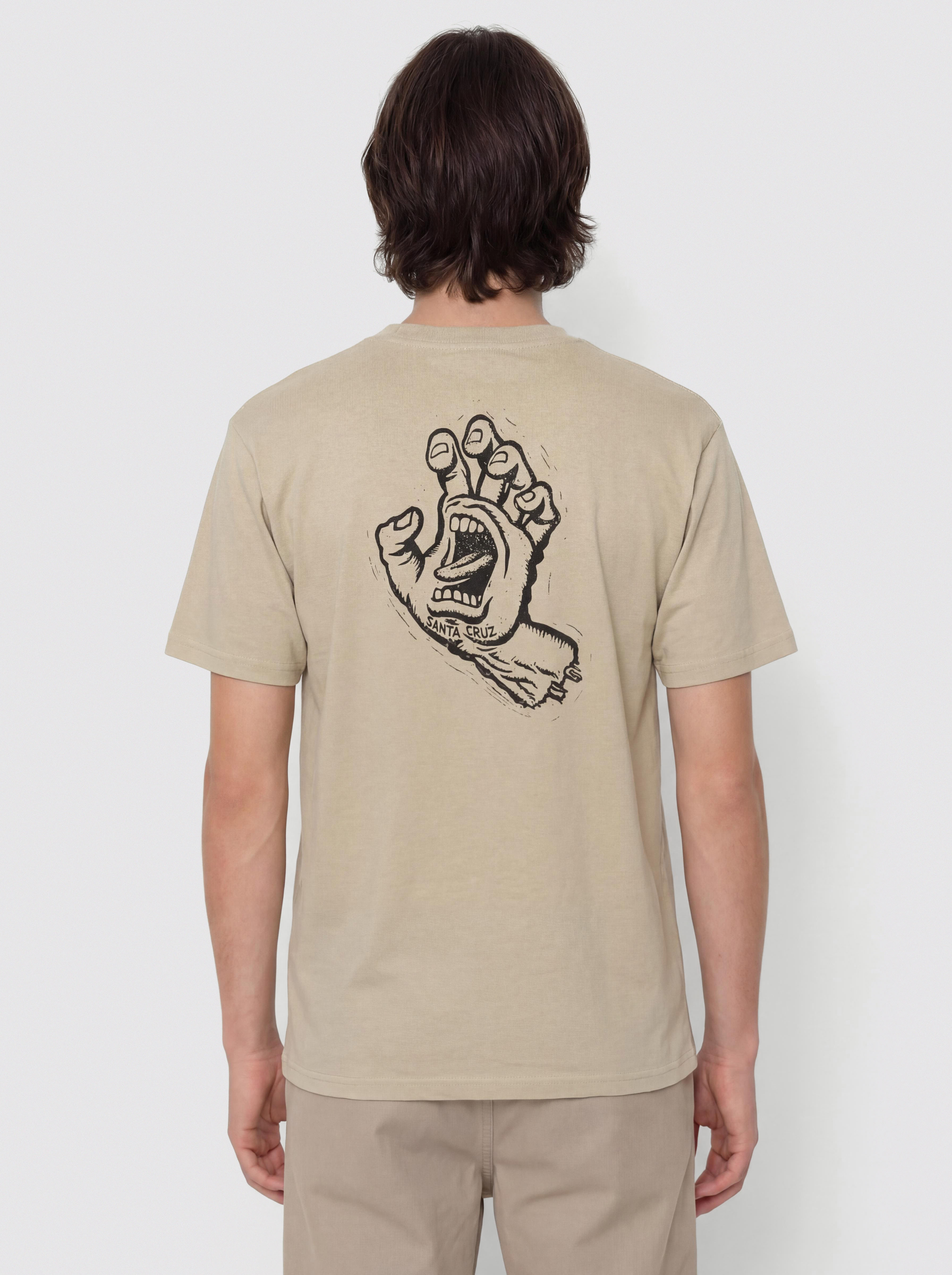 Santa Cruz Stamped Screaming Hand T-Shirt (stone grey)
