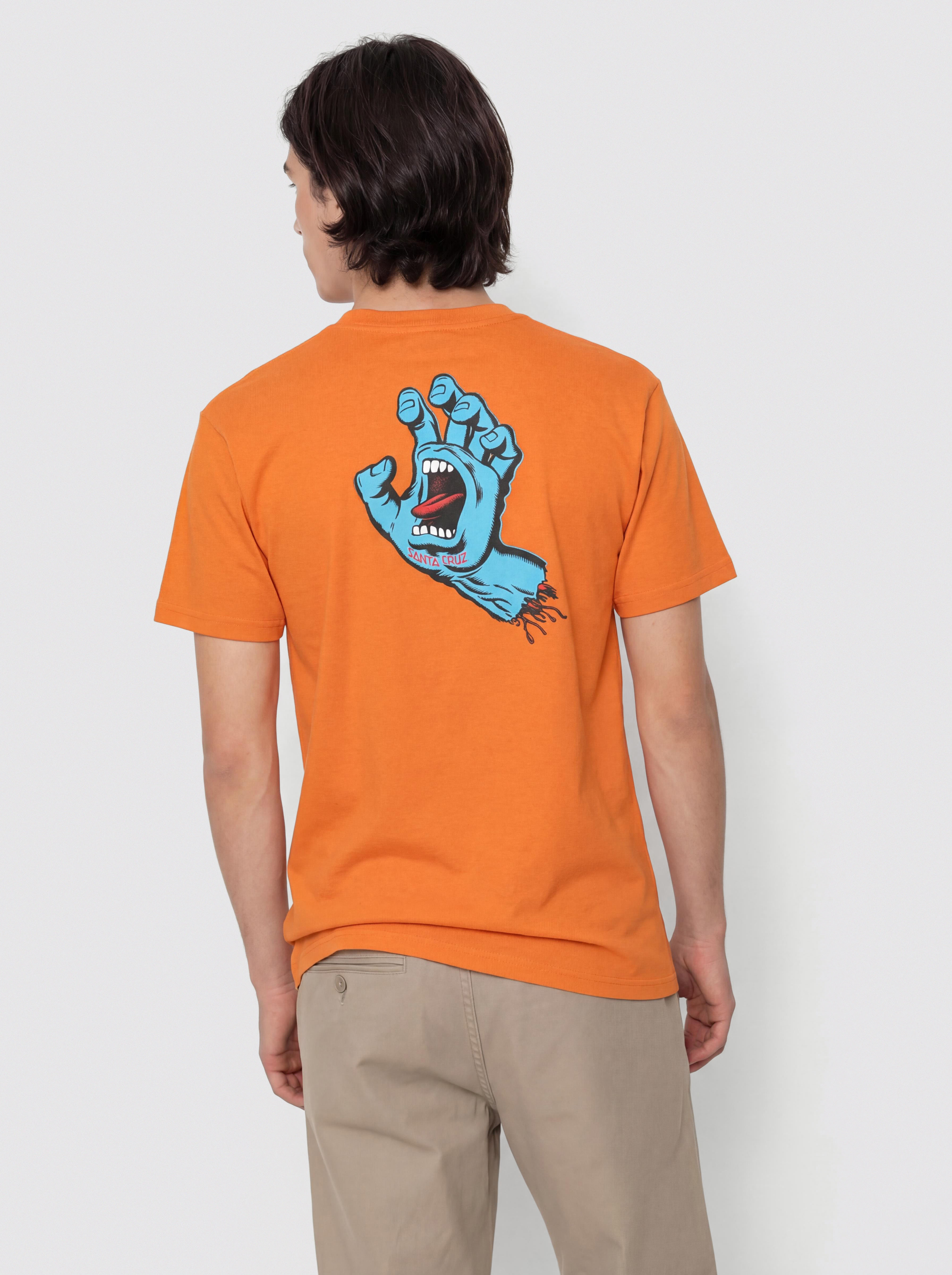 Santa Cruz Screaming Hand Chest T-Shirt (amber)
