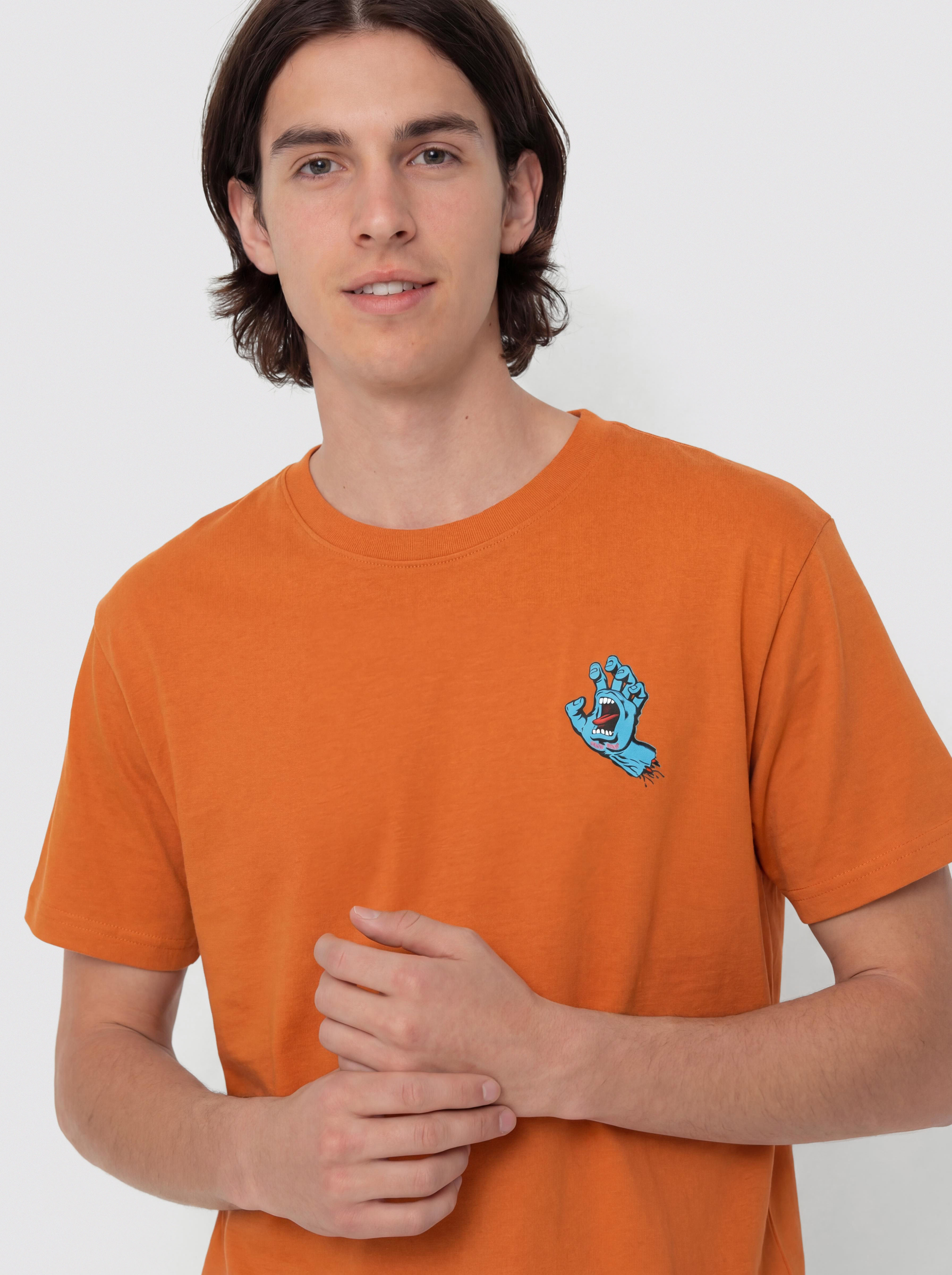 Santa Cruz Screaming Hand Chest T-Shirt (amber)