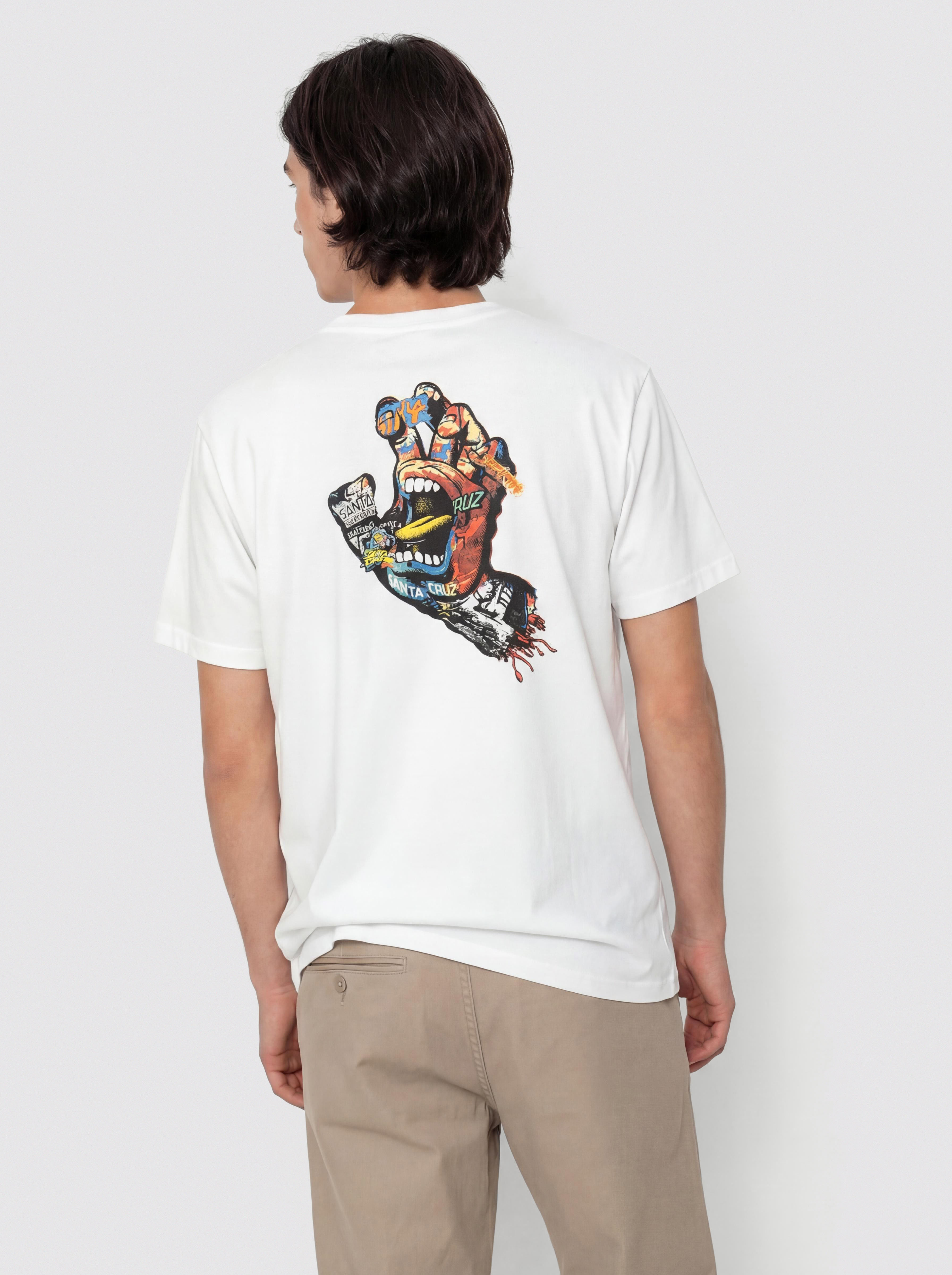 Santa Cruz T-Shirt Collage Hand (white)