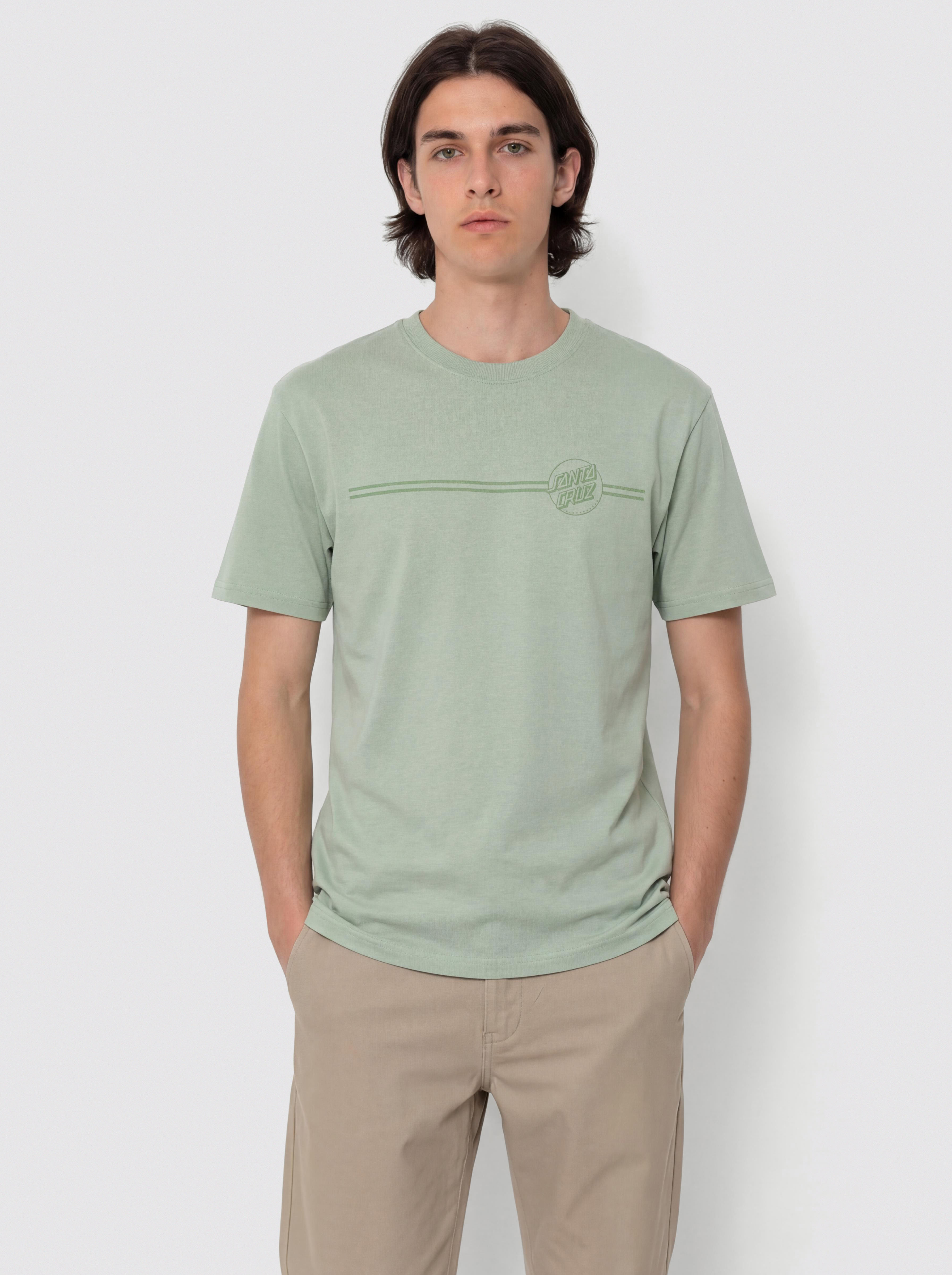 Santa Cruz Tonal Opus Dot Stripe T-Shirt (moon rock)