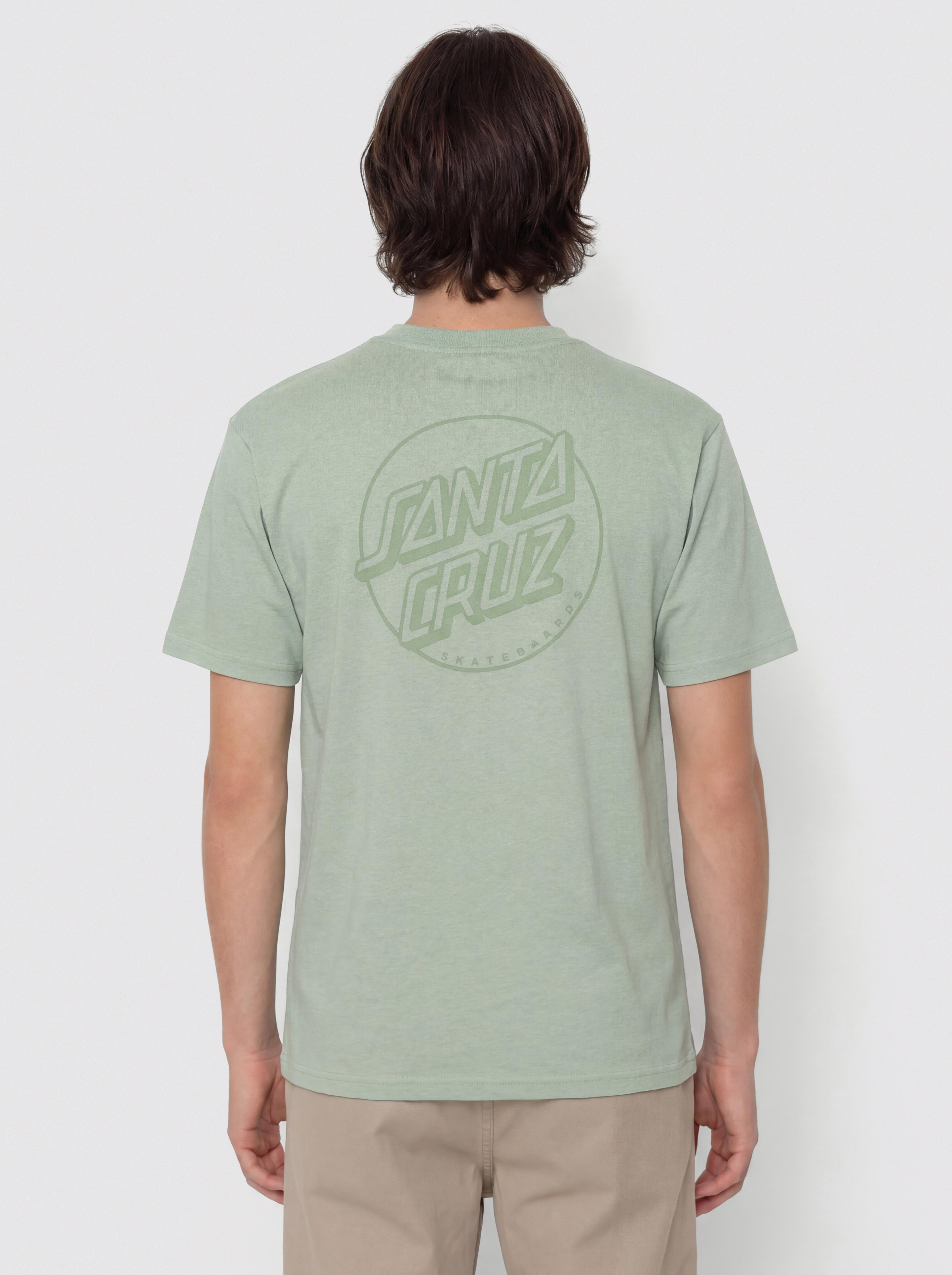 Santa Cruz Tonal Opus Dot Stripe T-Shirt (moon rock)