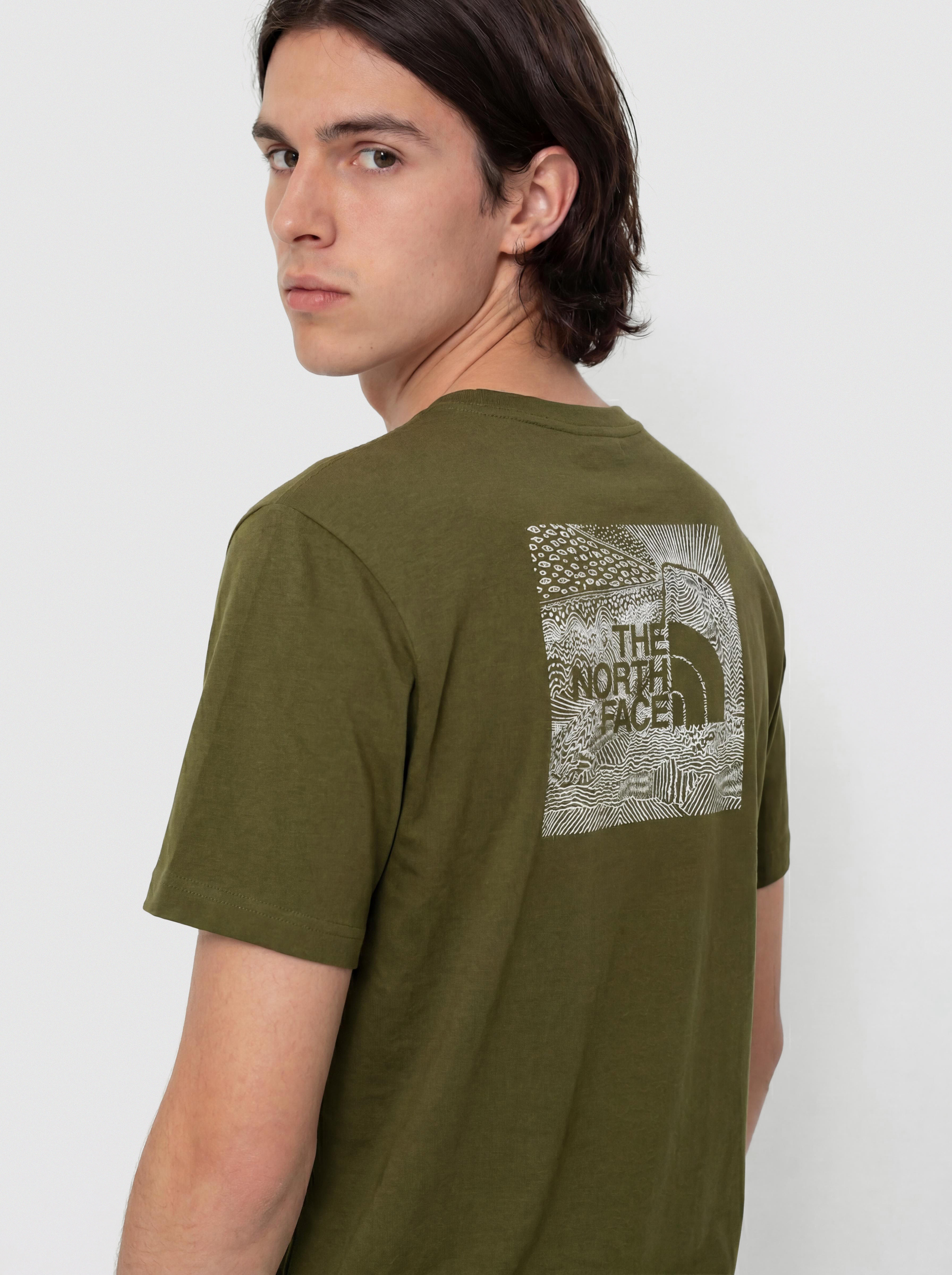 The North Face Box Nse Celebration T-Shirt (woodland green)