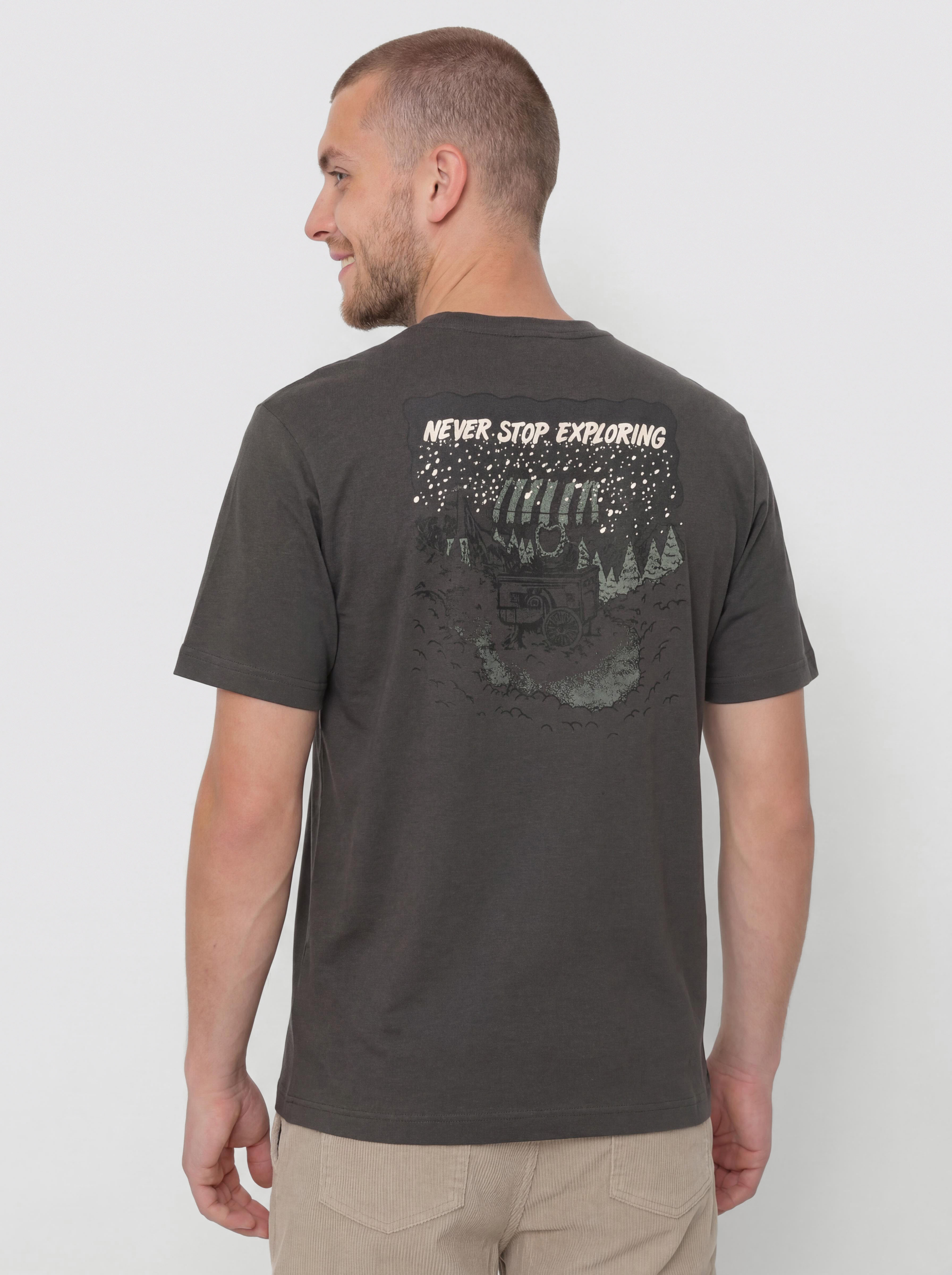 The North Face Powder Days Relaxed Graphic T-Shirt (asphalt grey)