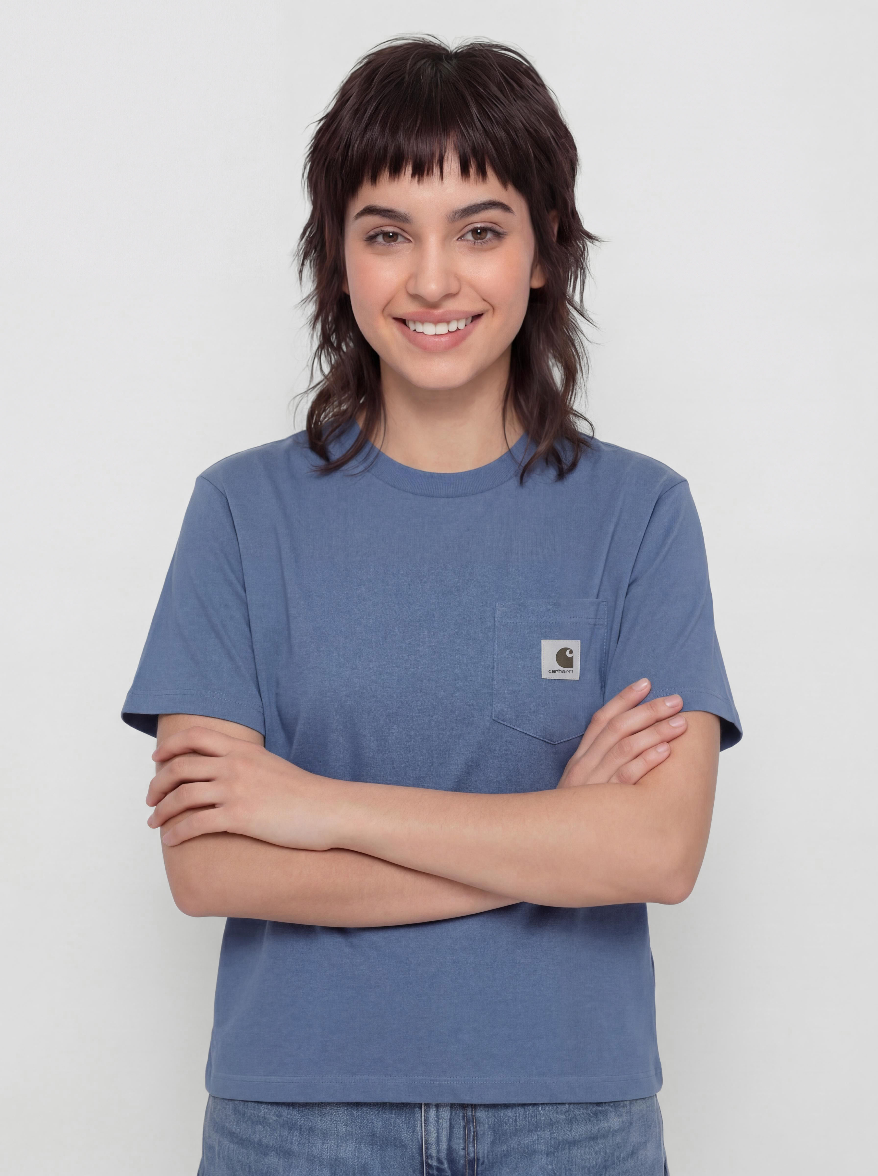 Carhartt WIP Pocket Wmn T-Shirt (blue iris)