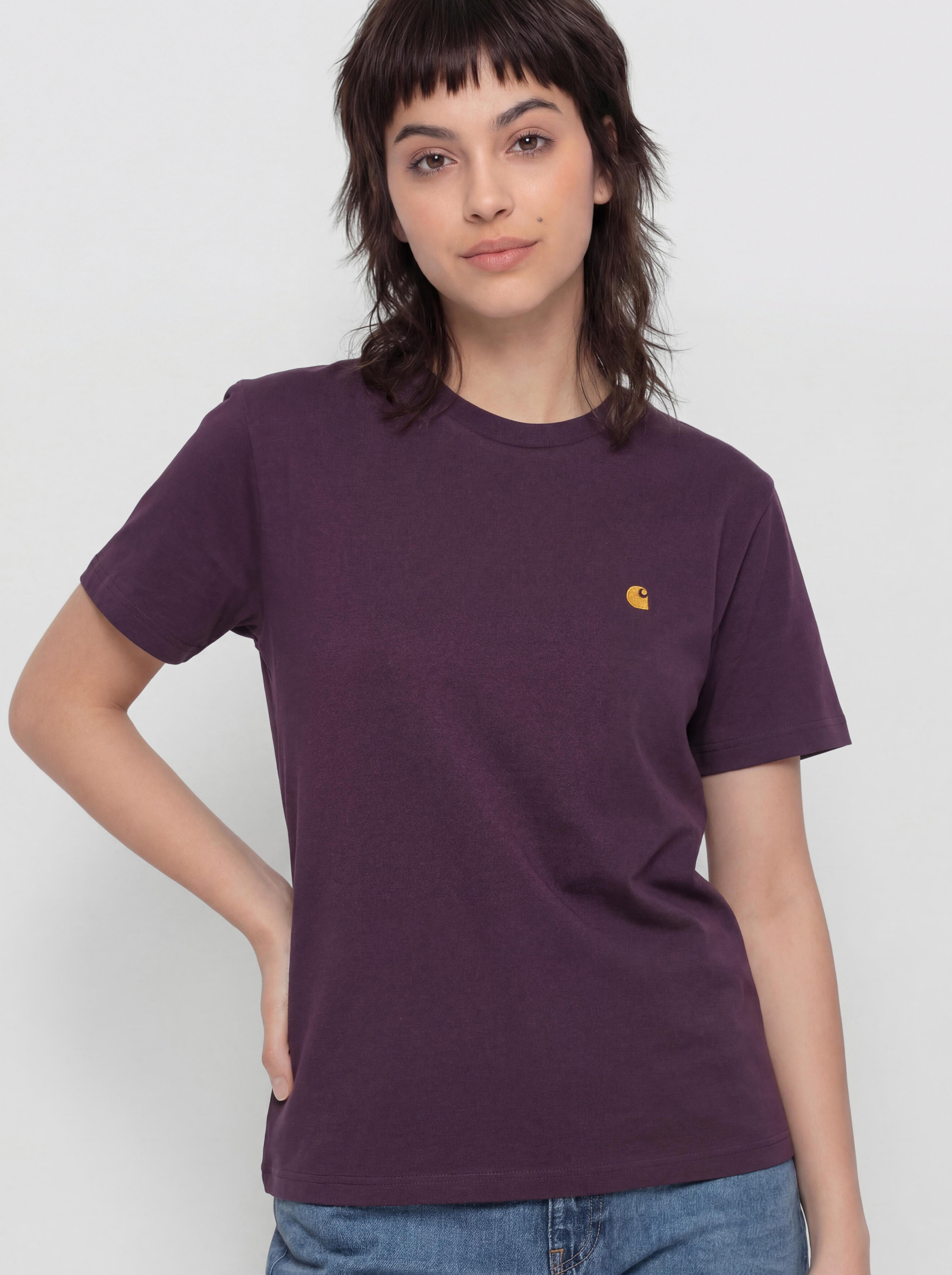 Carhartt WIP T-Shirt Chase Wmn (cozy purple/gold)