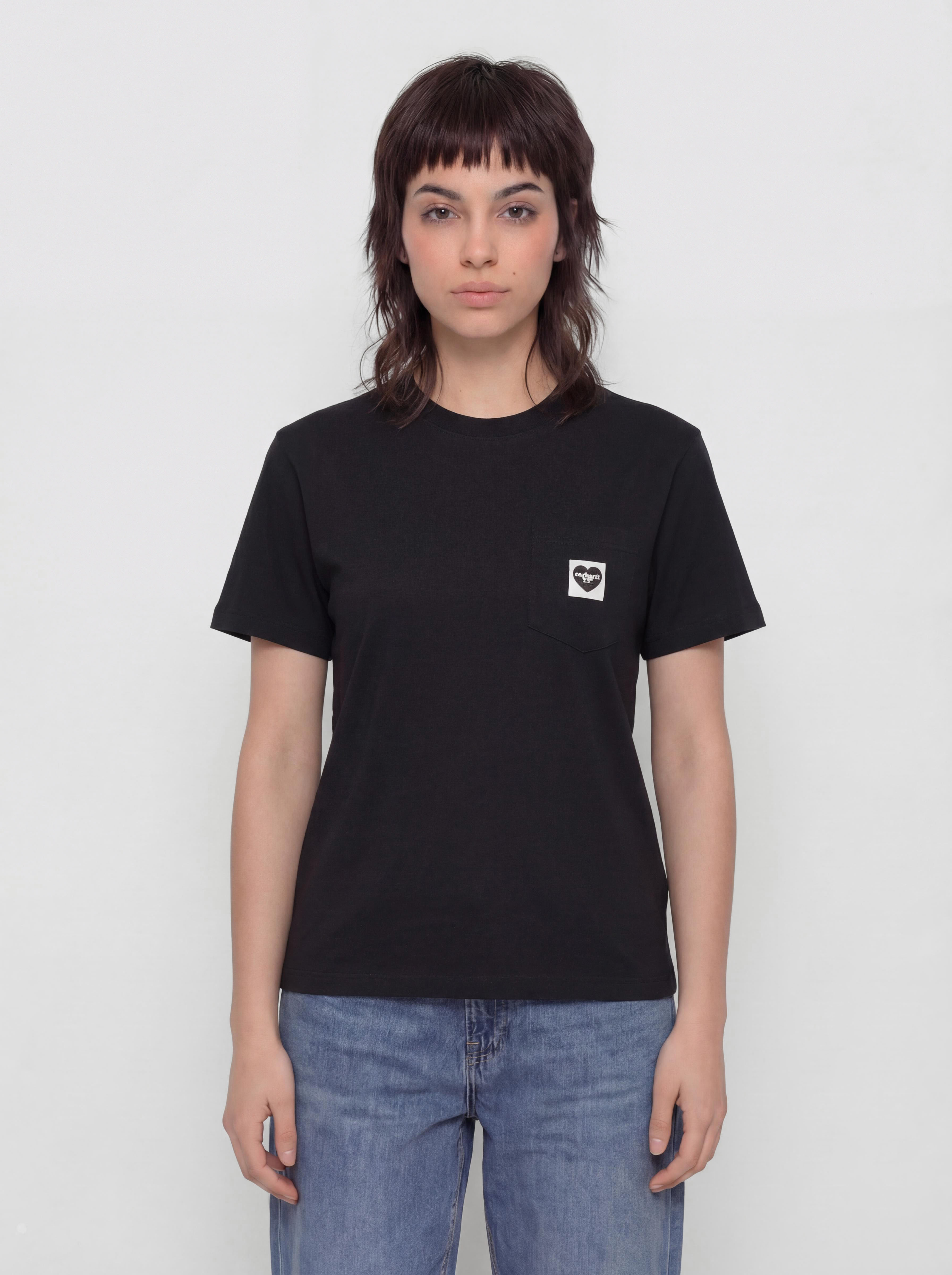 Carhartt WIP T-Shirt Pocket Heart Wmn (black/black)