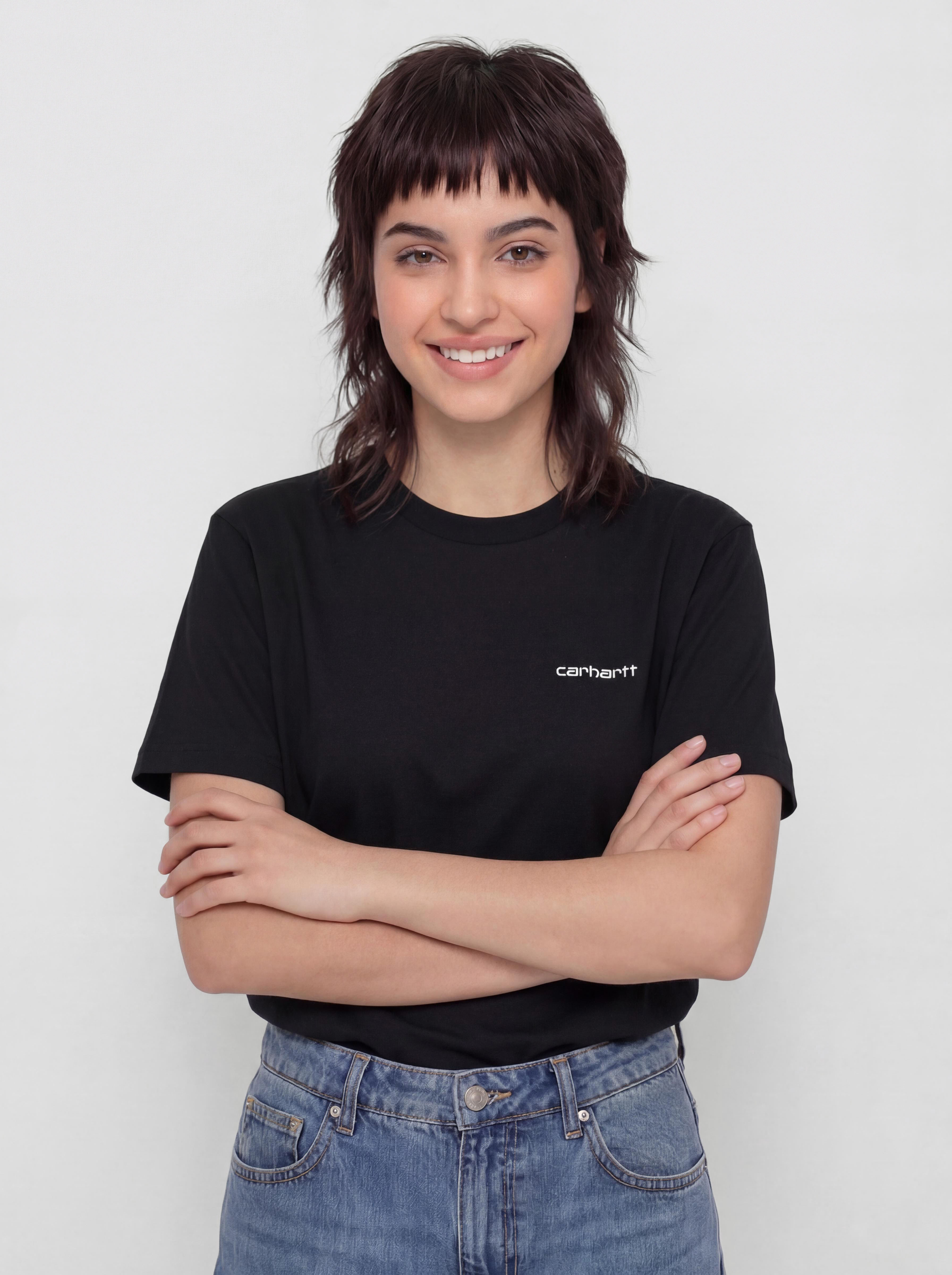 Carhartt WIP Script Embroidery Wmn T-Shirt (black/white)
