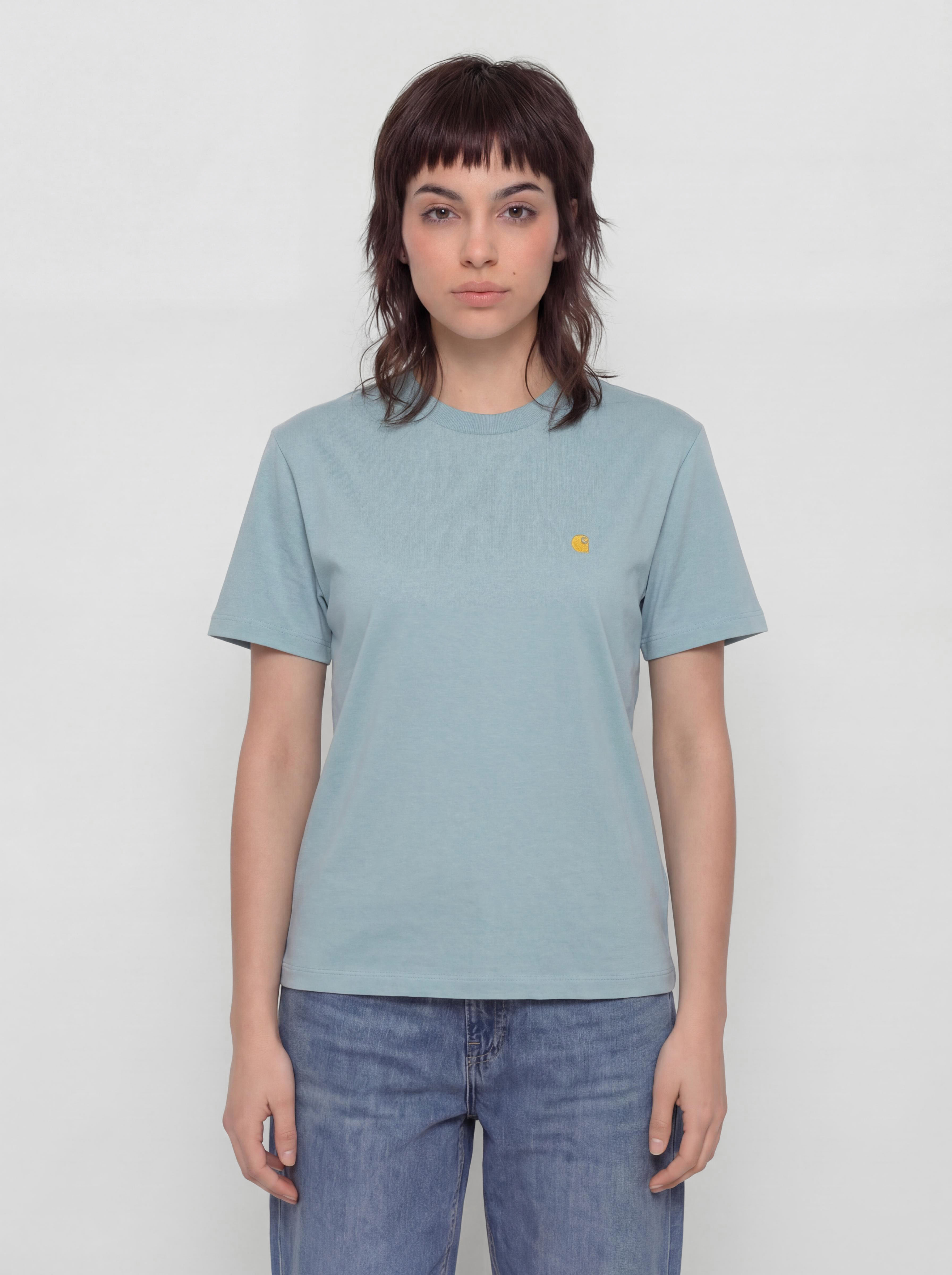 Carhartt WIP T-Shirt Chase Wmn (tourmaline/gold)