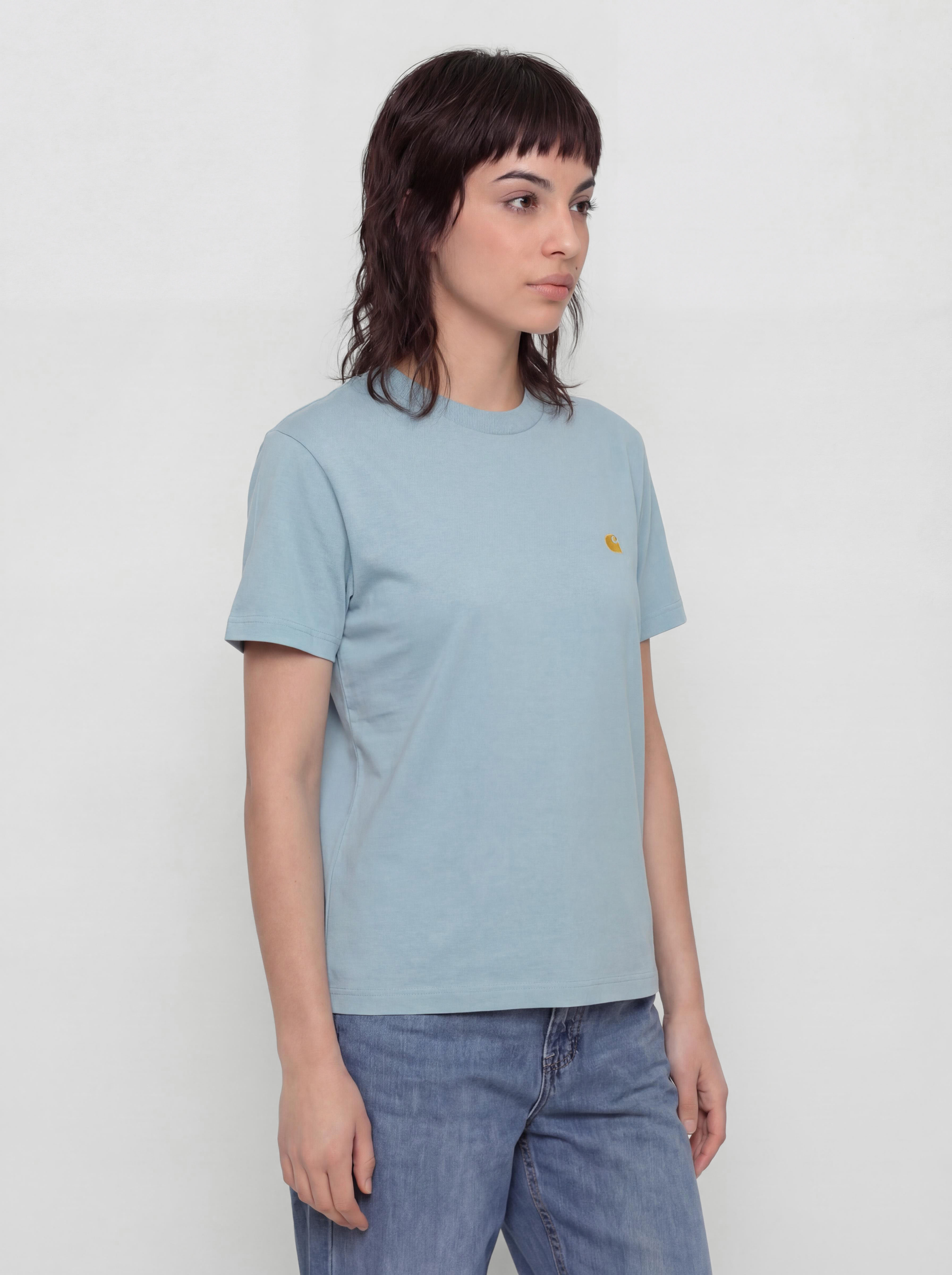 Carhartt WIP T-Shirt Chase Wmn (tourmaline/gold)