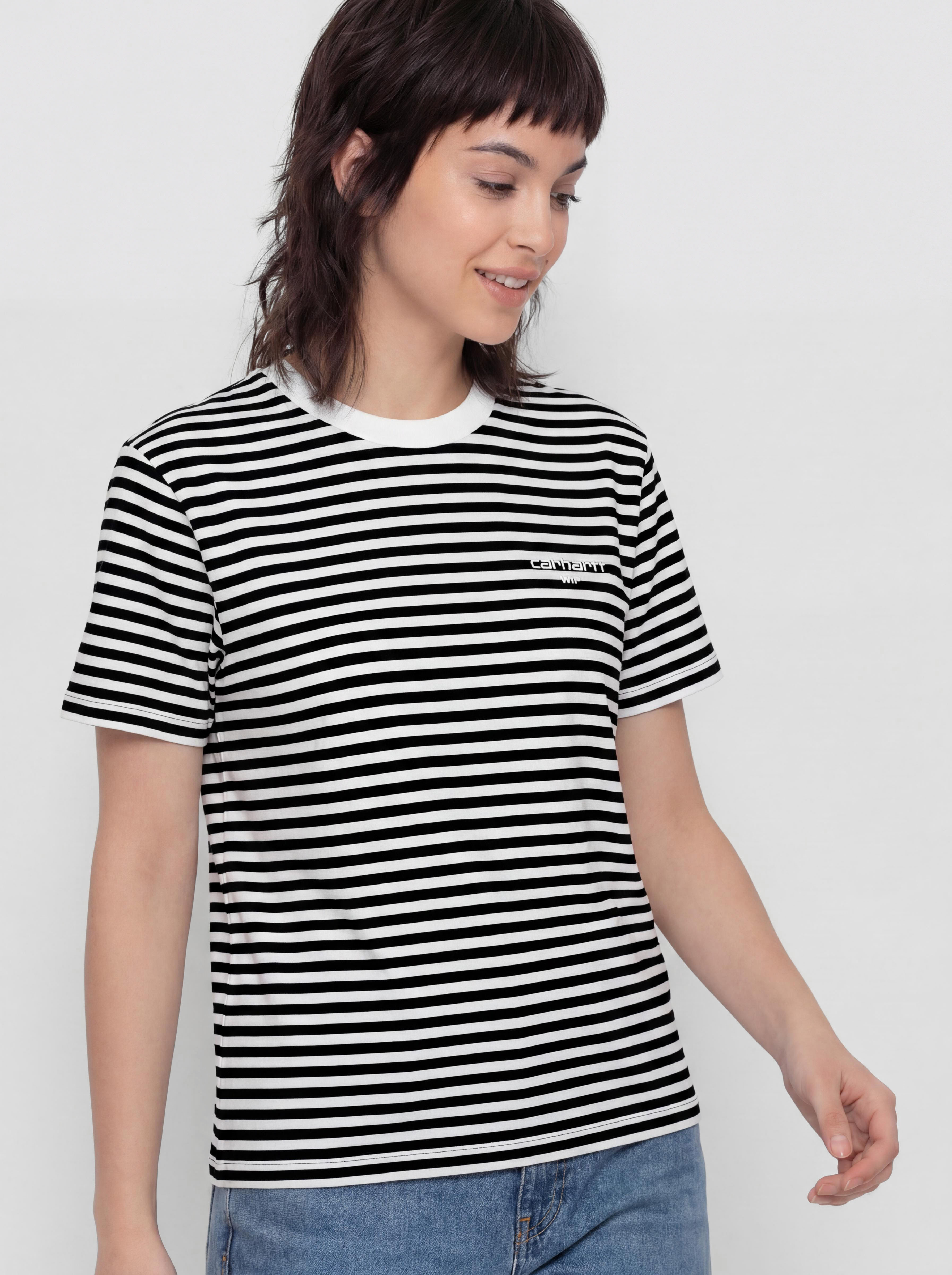 Carhartt WIP T-Shirt Ezra Wmn (ezra stripe/black/wax)
