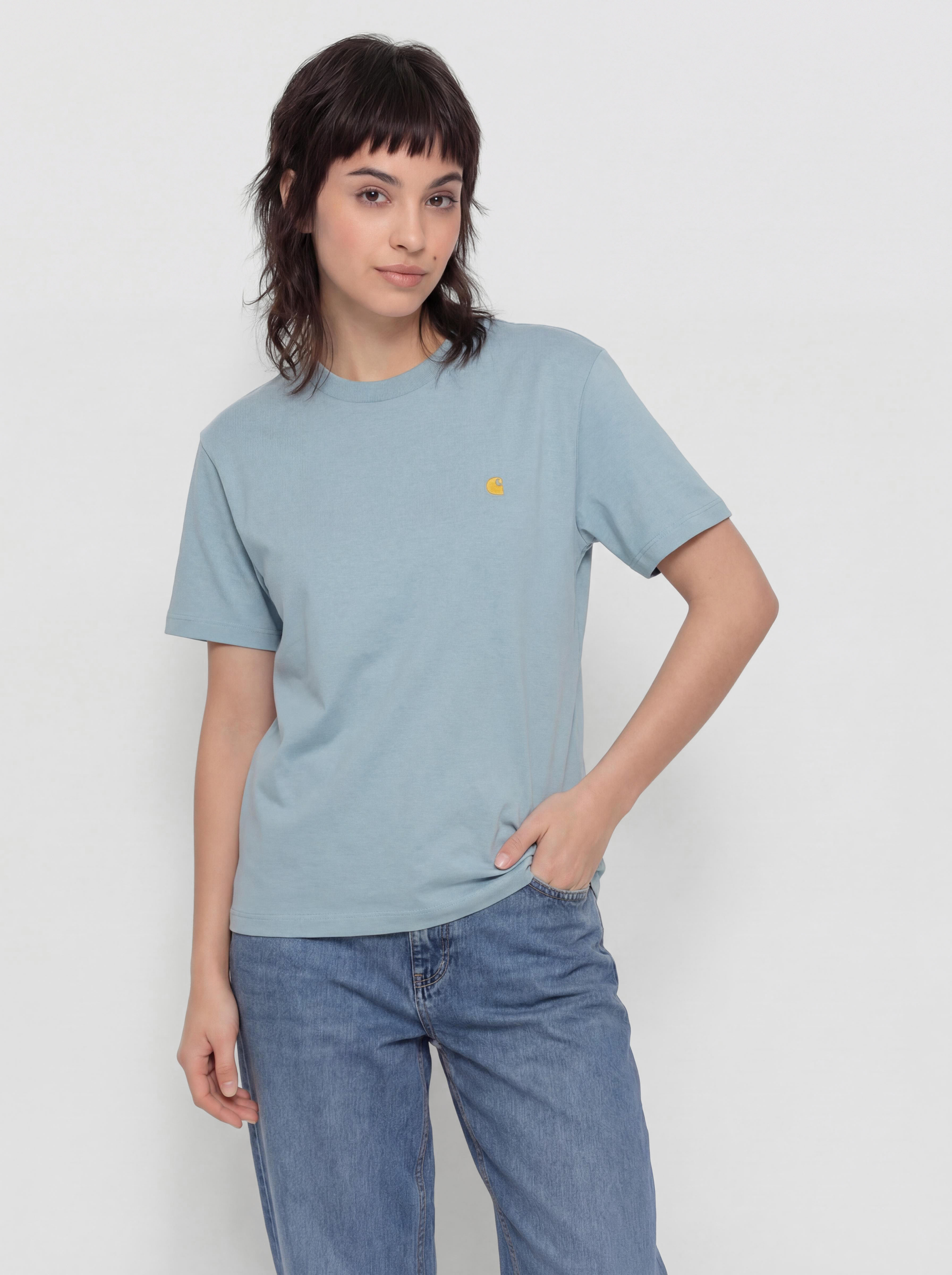 Carhartt WIP T-Shirt Chase Wmn (tourmaline/gold)