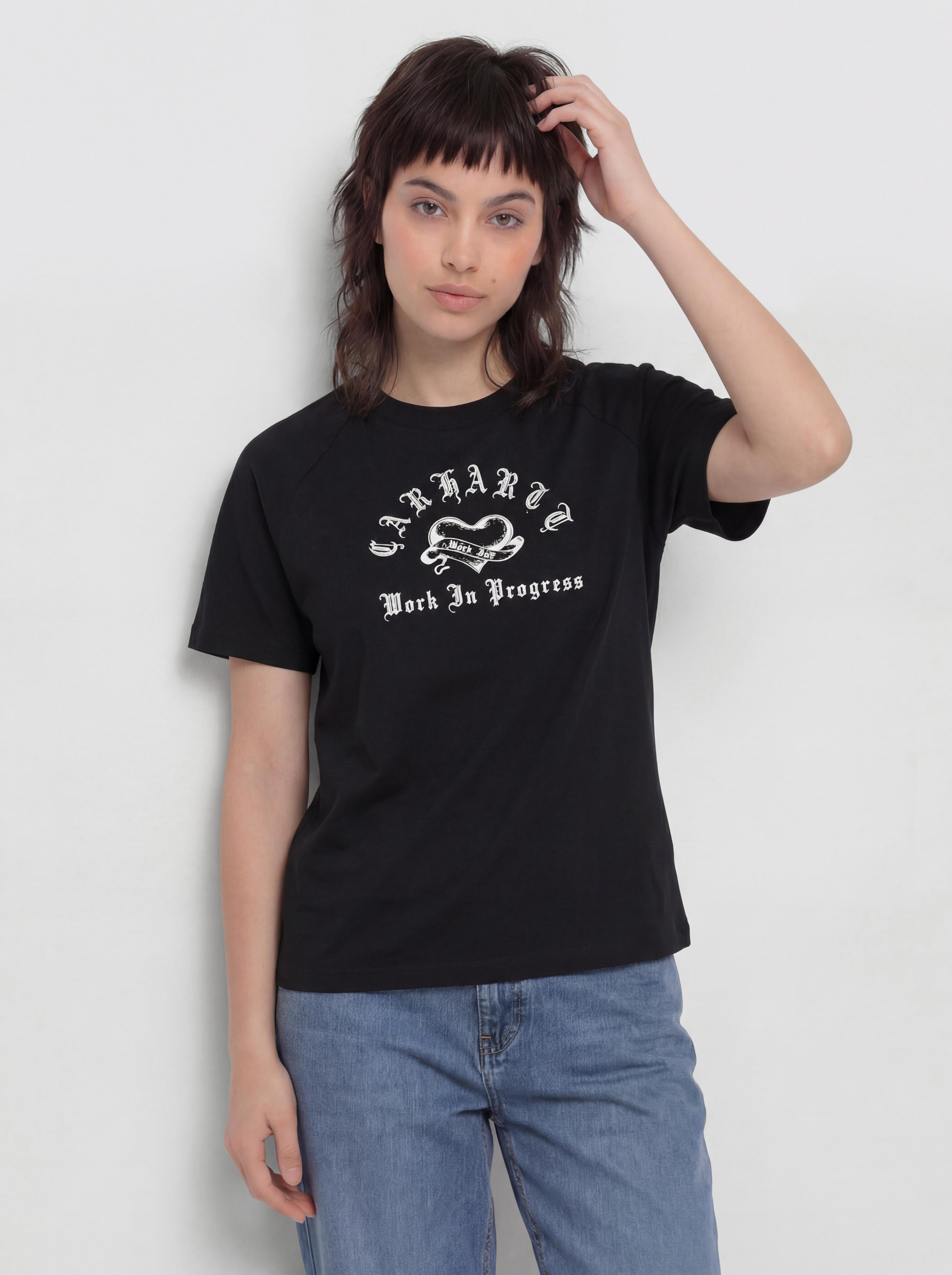 Carhartt WIP T-Shirt Honest Work Wmn (black/white)