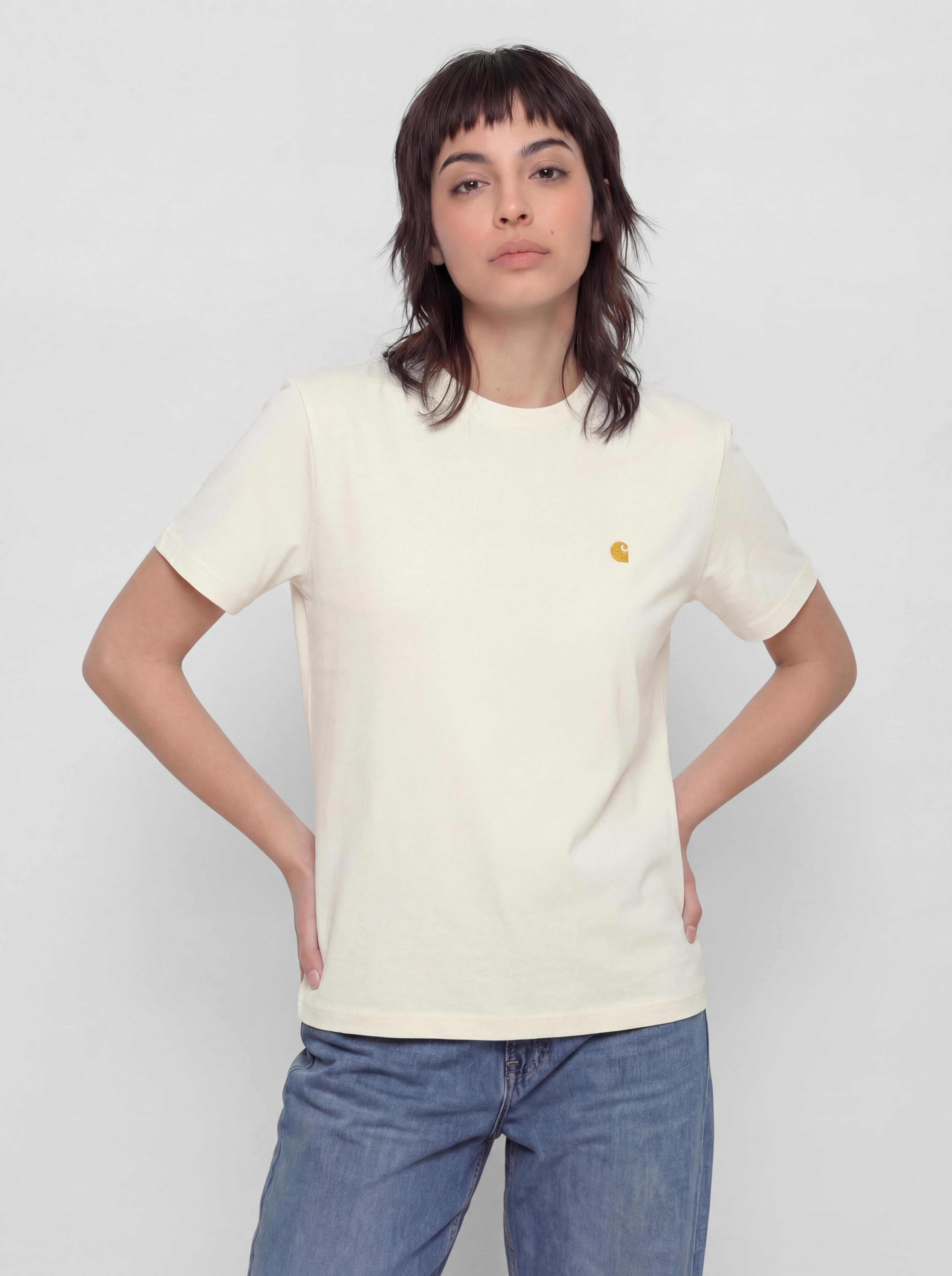 Carhartt WIP T-Shirt Chase Wmn (cinnerus/gold)