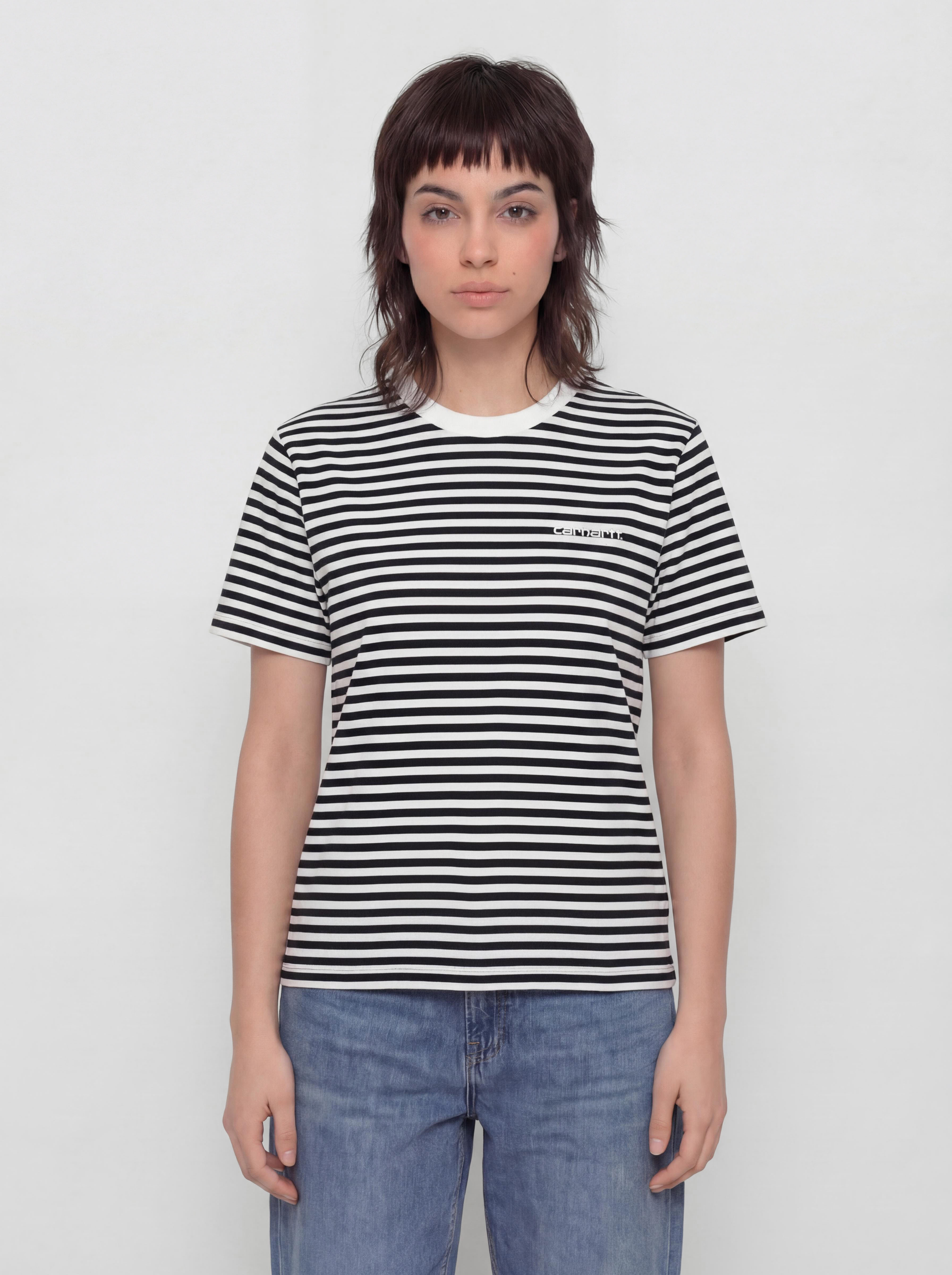 Carhartt WIP T-Shirt Ezra Wmn (ezra stripe/black/wax)