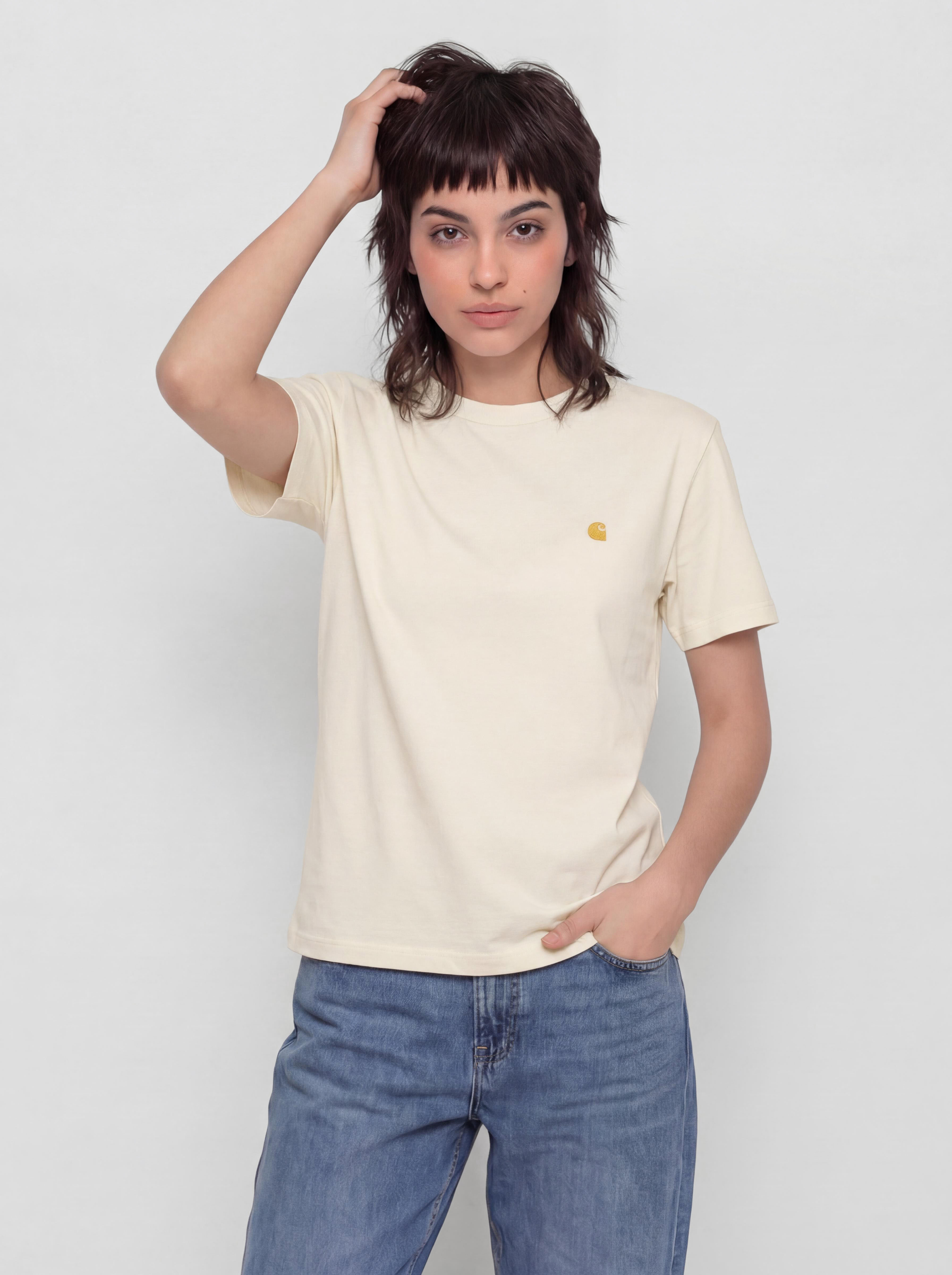Carhartt WIP T-Shirt Chase Wmn (cinnerus/gold)