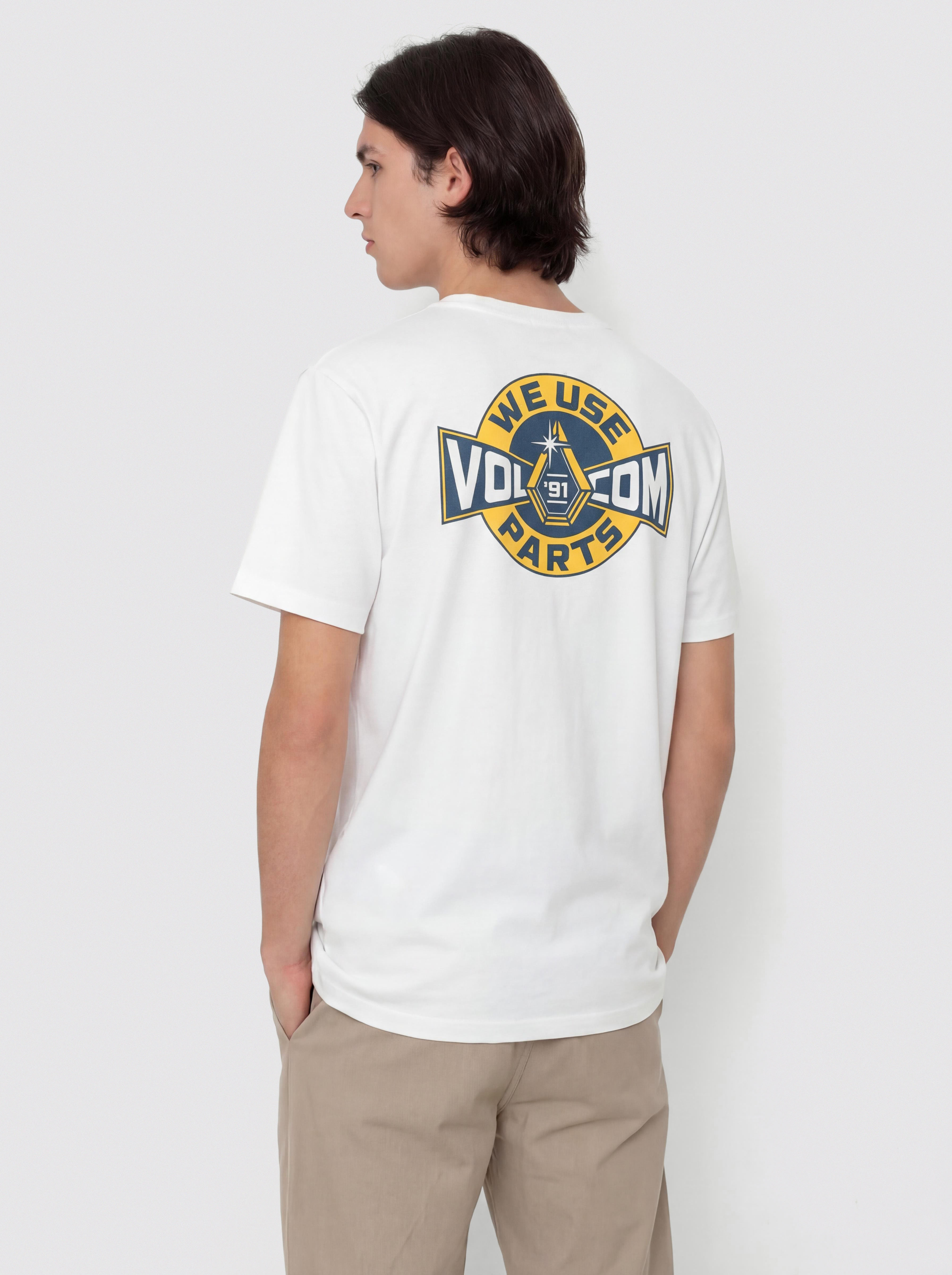 Volcom T-Shirt Parted Out Pocket (white)