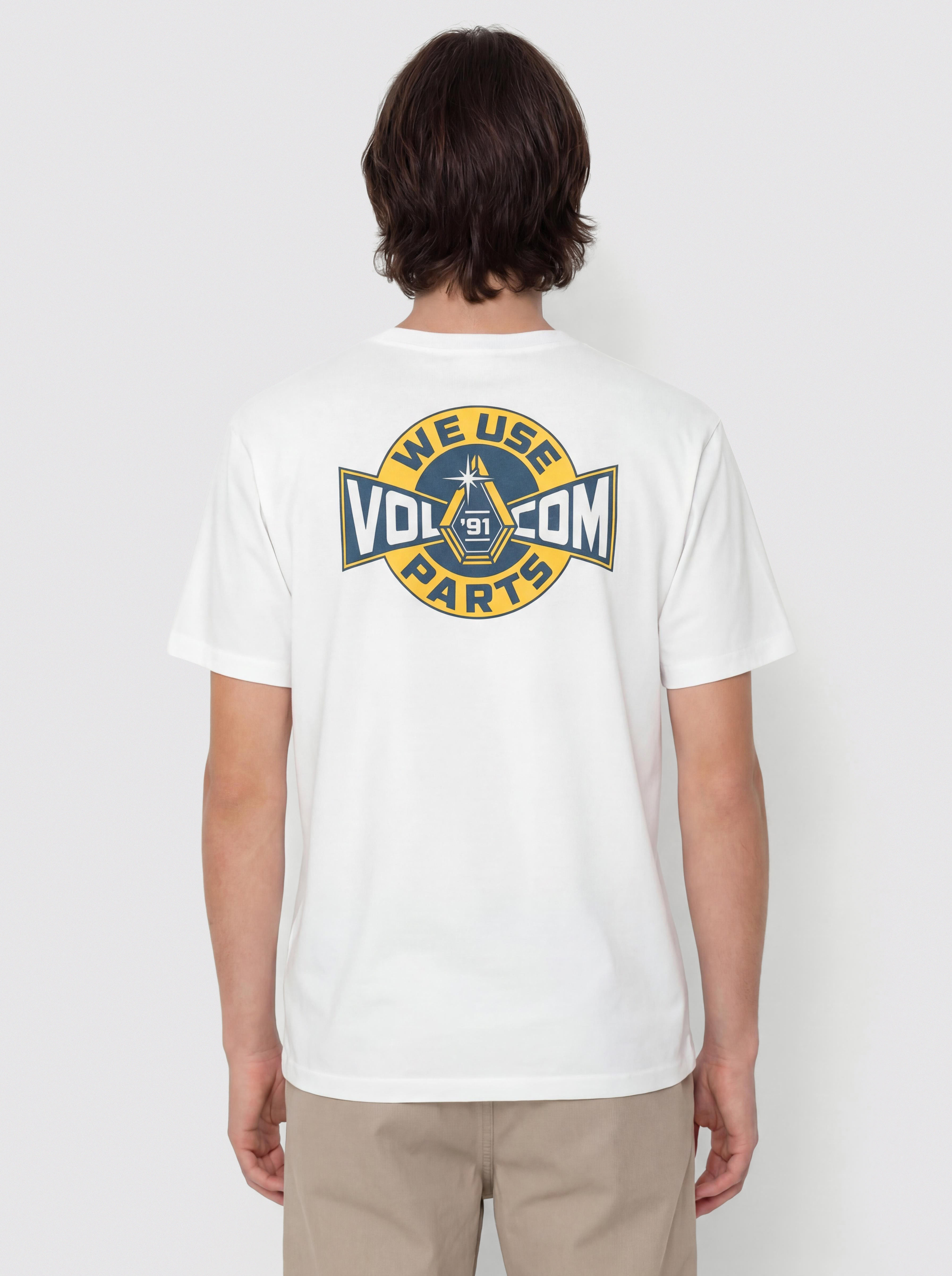 Volcom T-Shirt Parted Out Pocket (white)