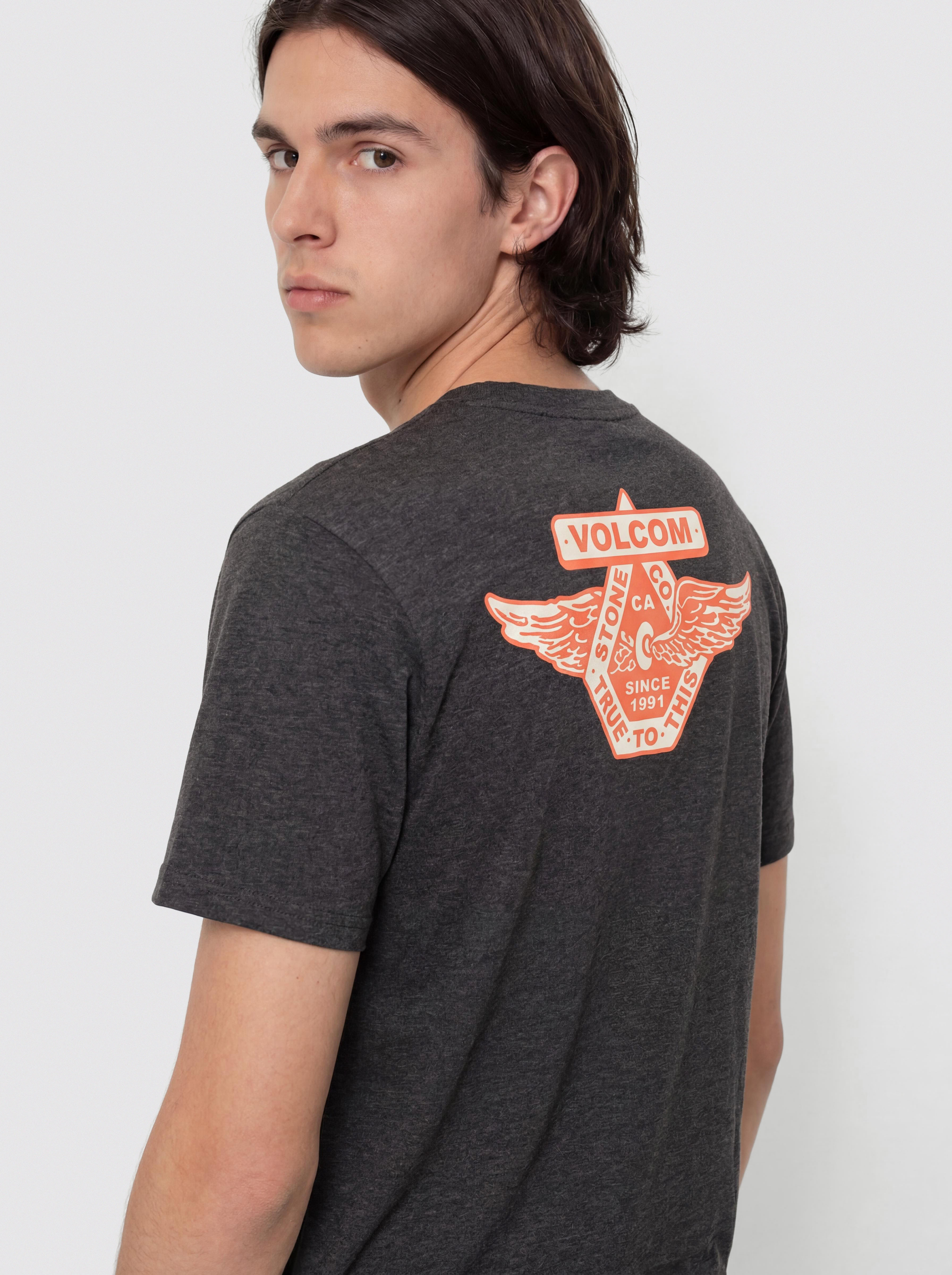 Volcom T-Shirt Free Wheel Hth (heather black)