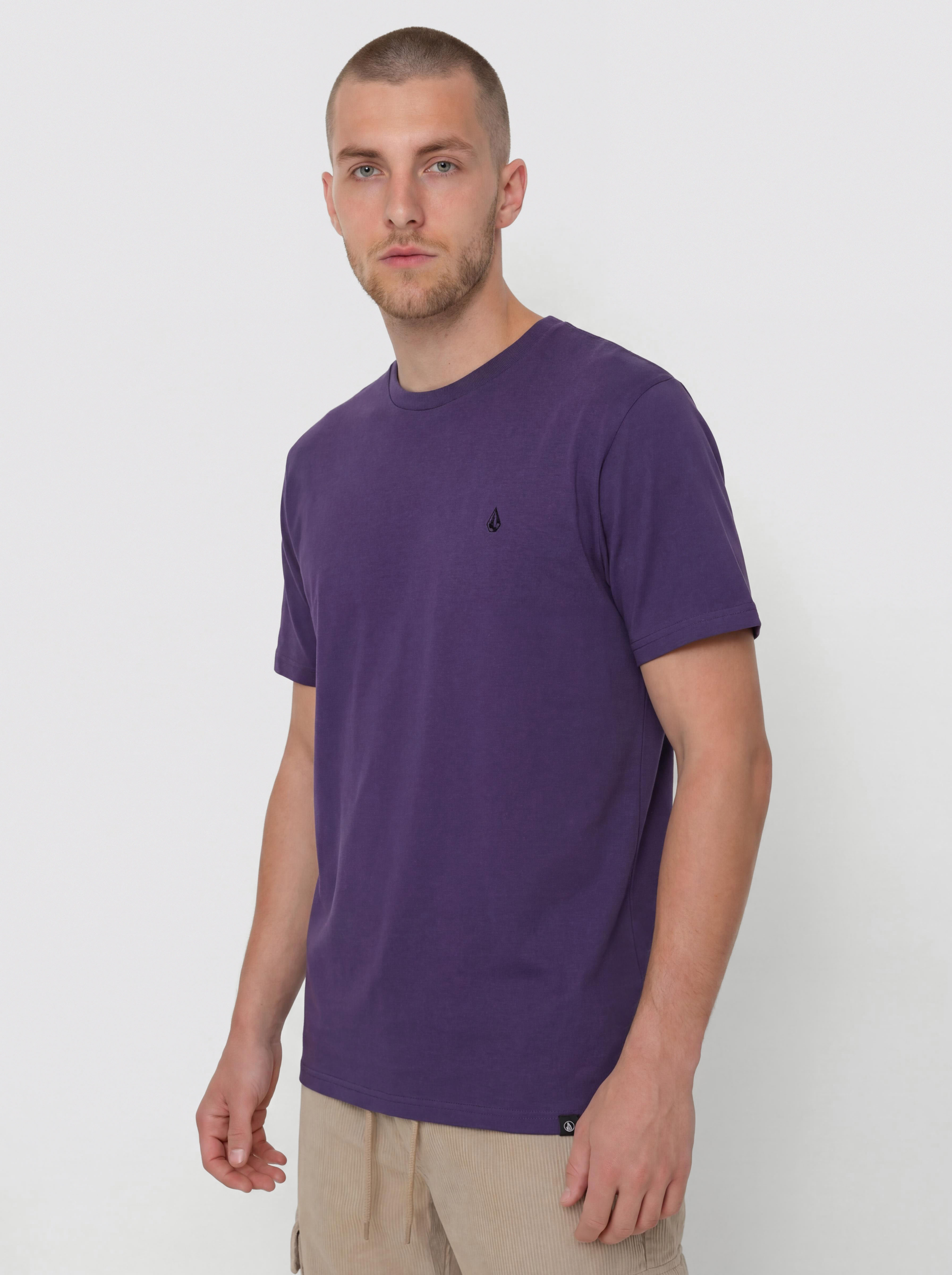 Volcom Solid Stone Emb T-Shirt (dark purple)