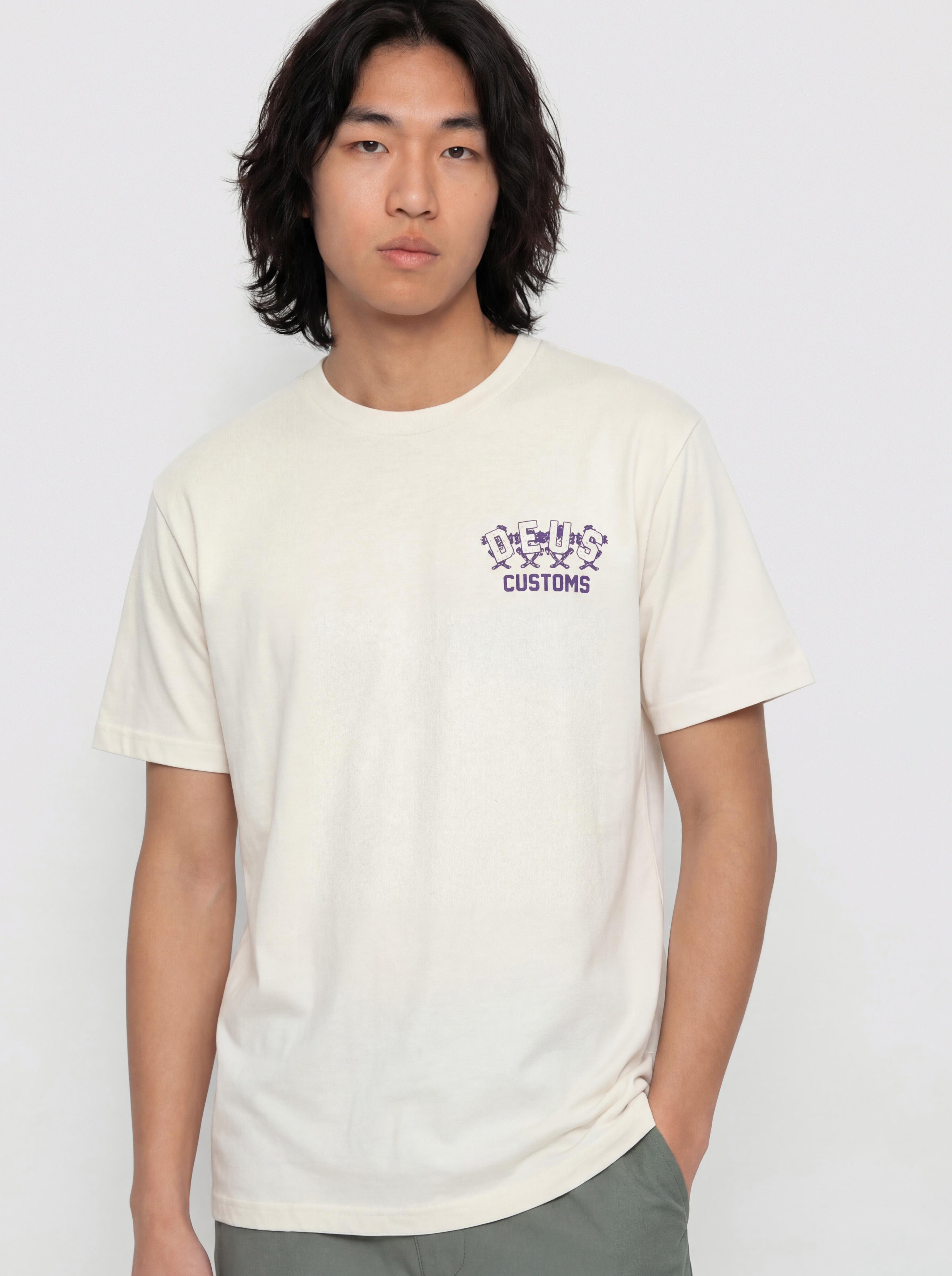 Deus Ex Machina Fancy Pansy T-Shirt (vintage white)