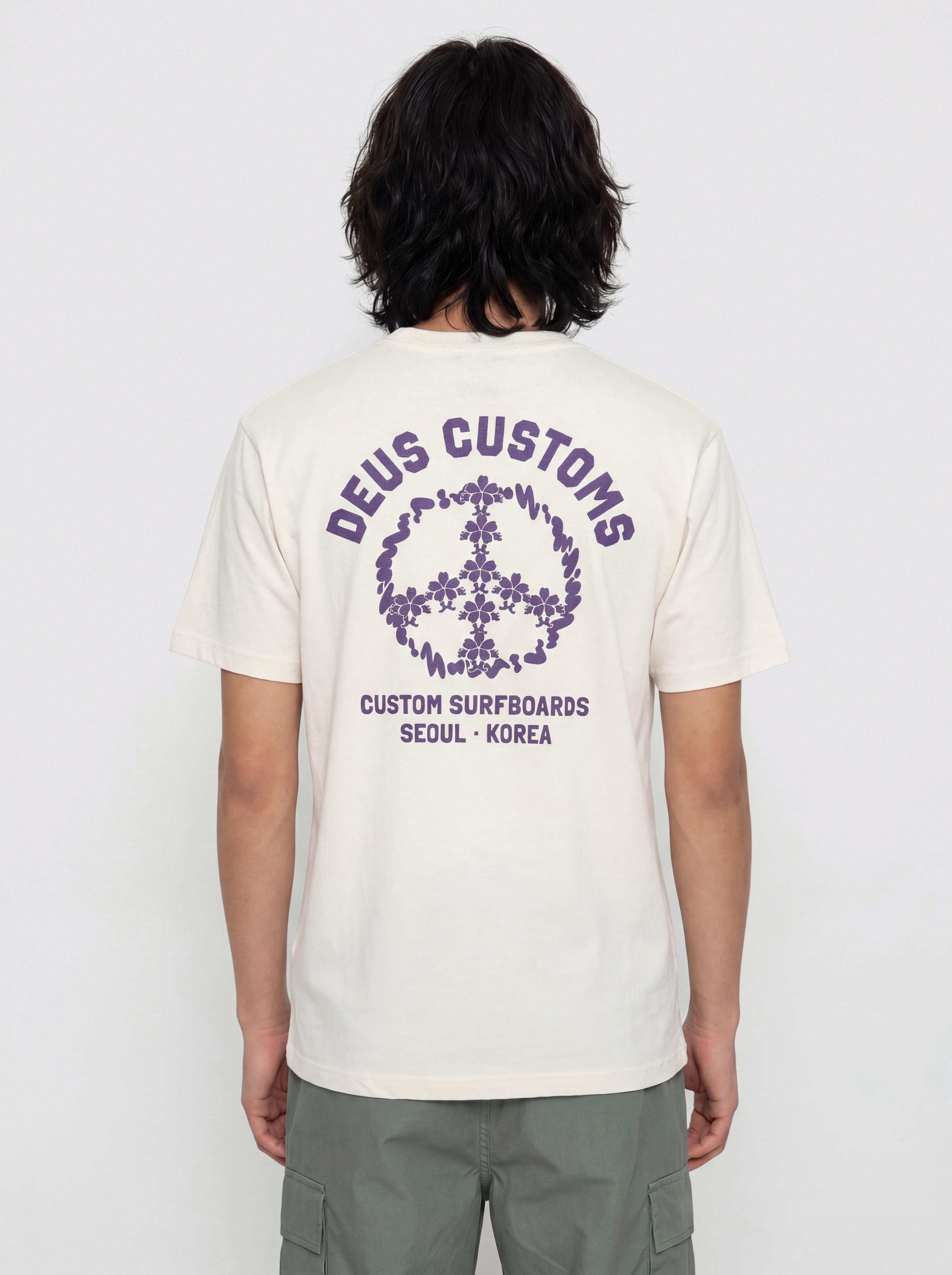 Deus Ex Machina Fancy Pansy T-Shirt (vintage white)