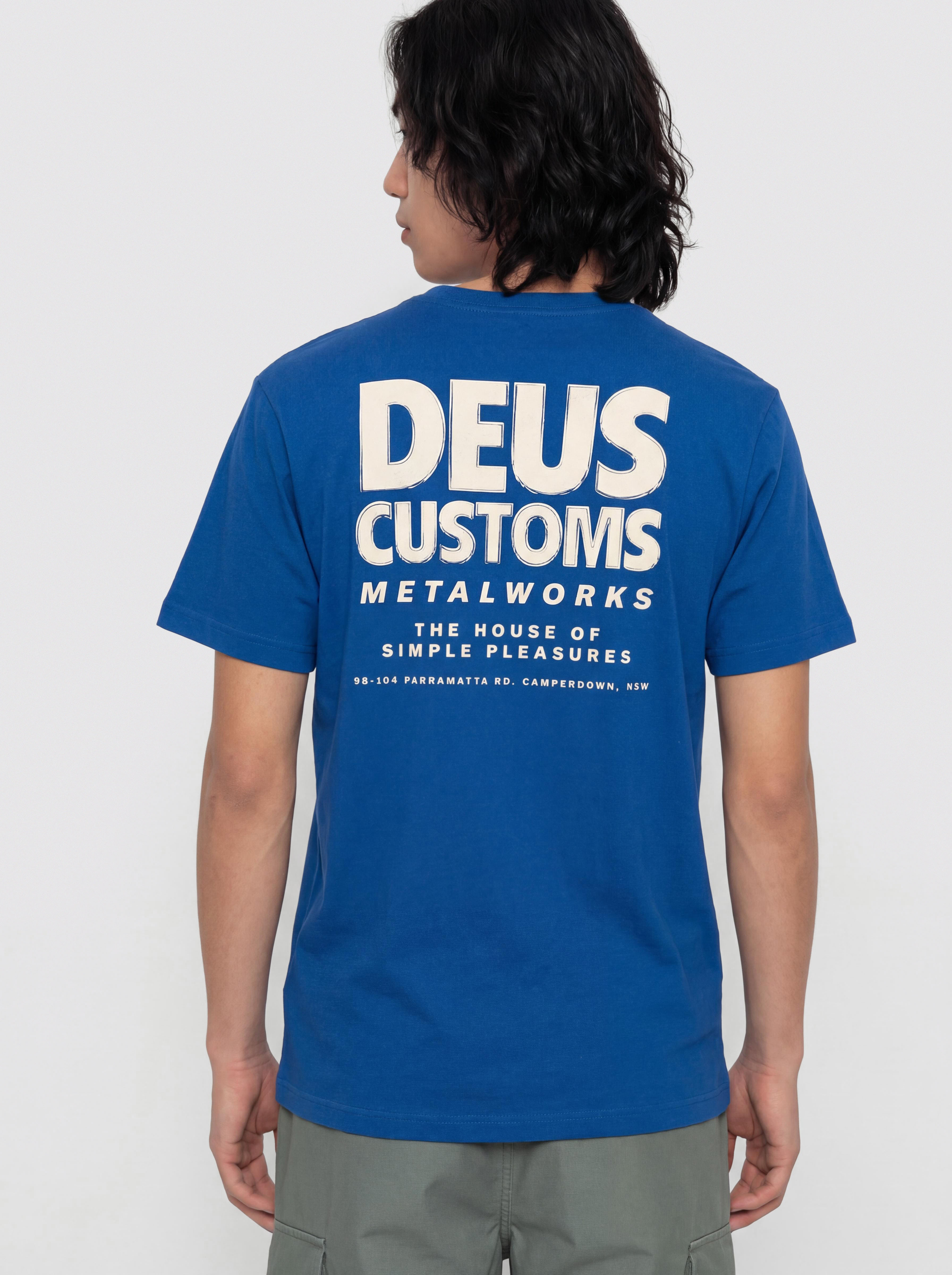 Deus Ex Machina T-Shirt Chromium (classic blue)