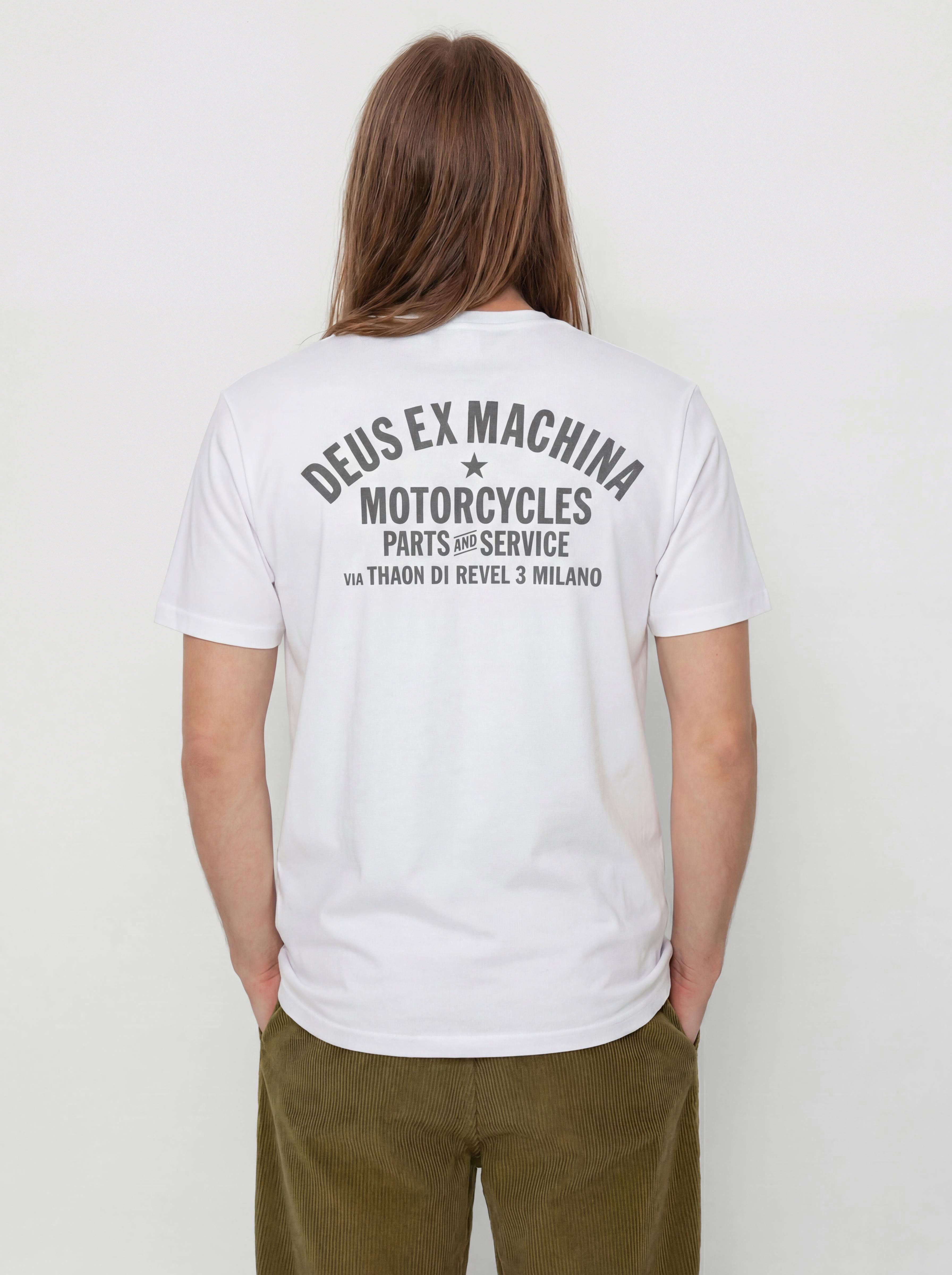 Deus Ex Machina Milano Address T-Shirt (white)