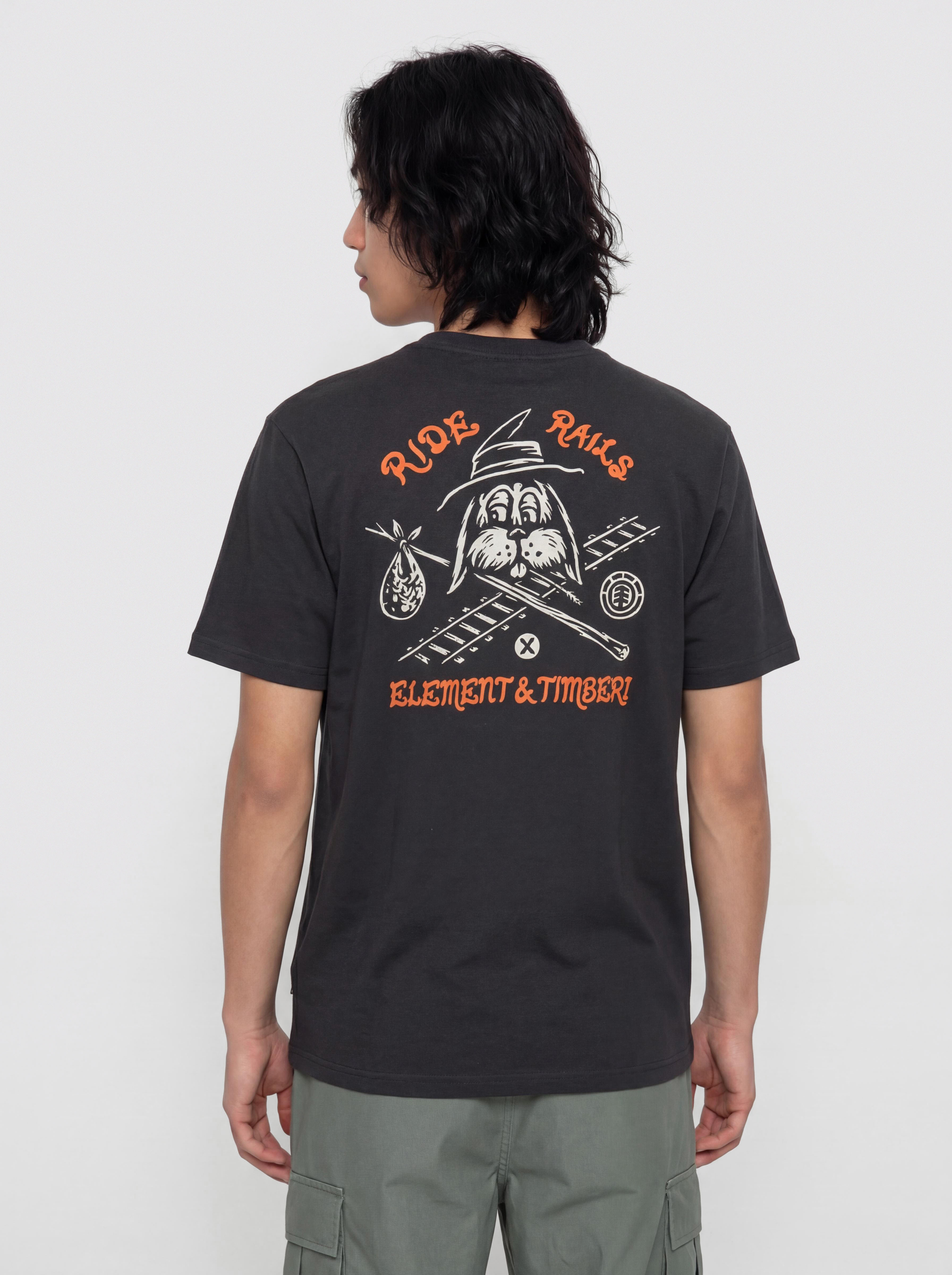 Element T-Shirt Timber Hobos (off black)