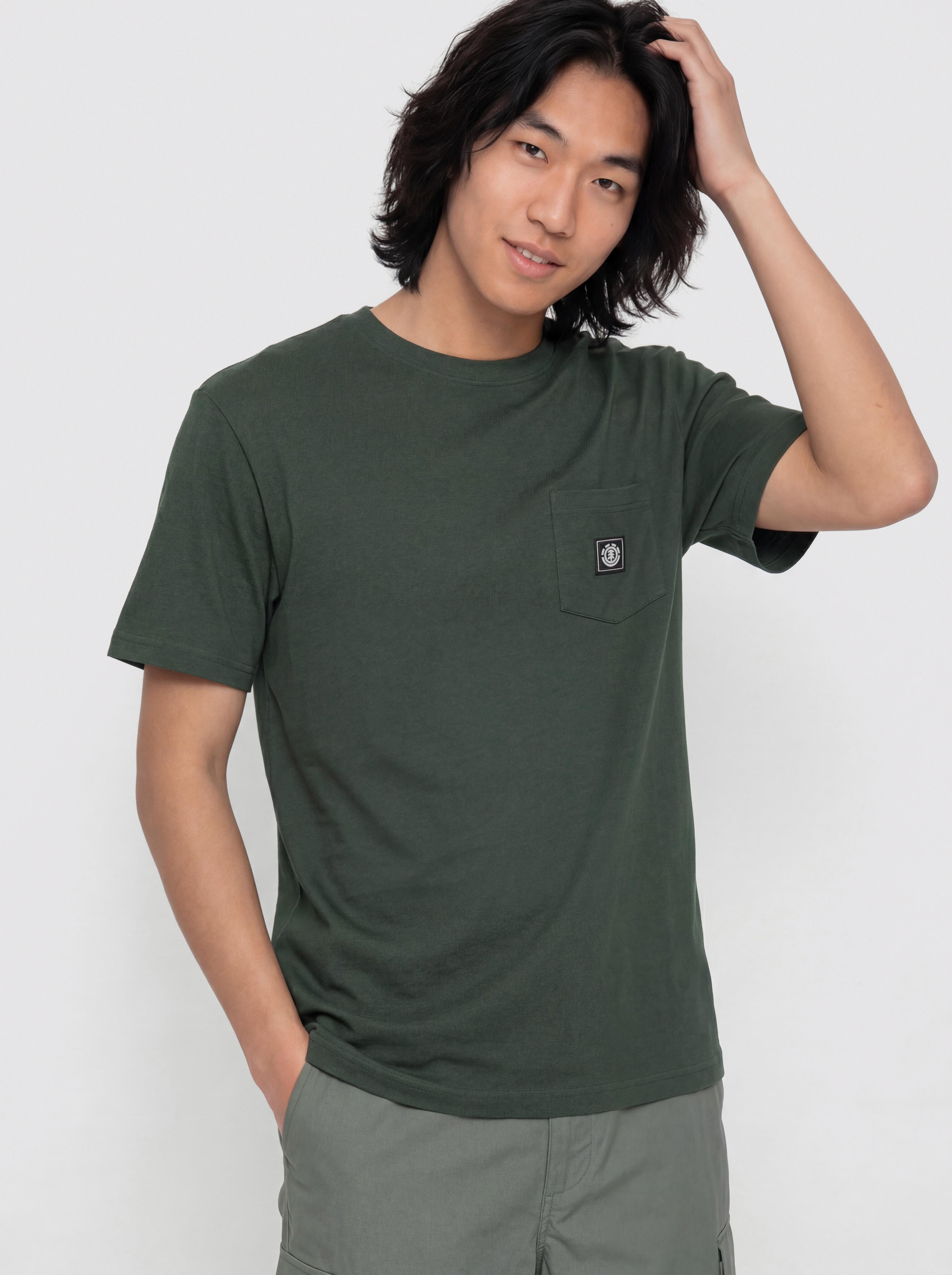 Element T-Shirt Basic Pocket Label (deep forest)
