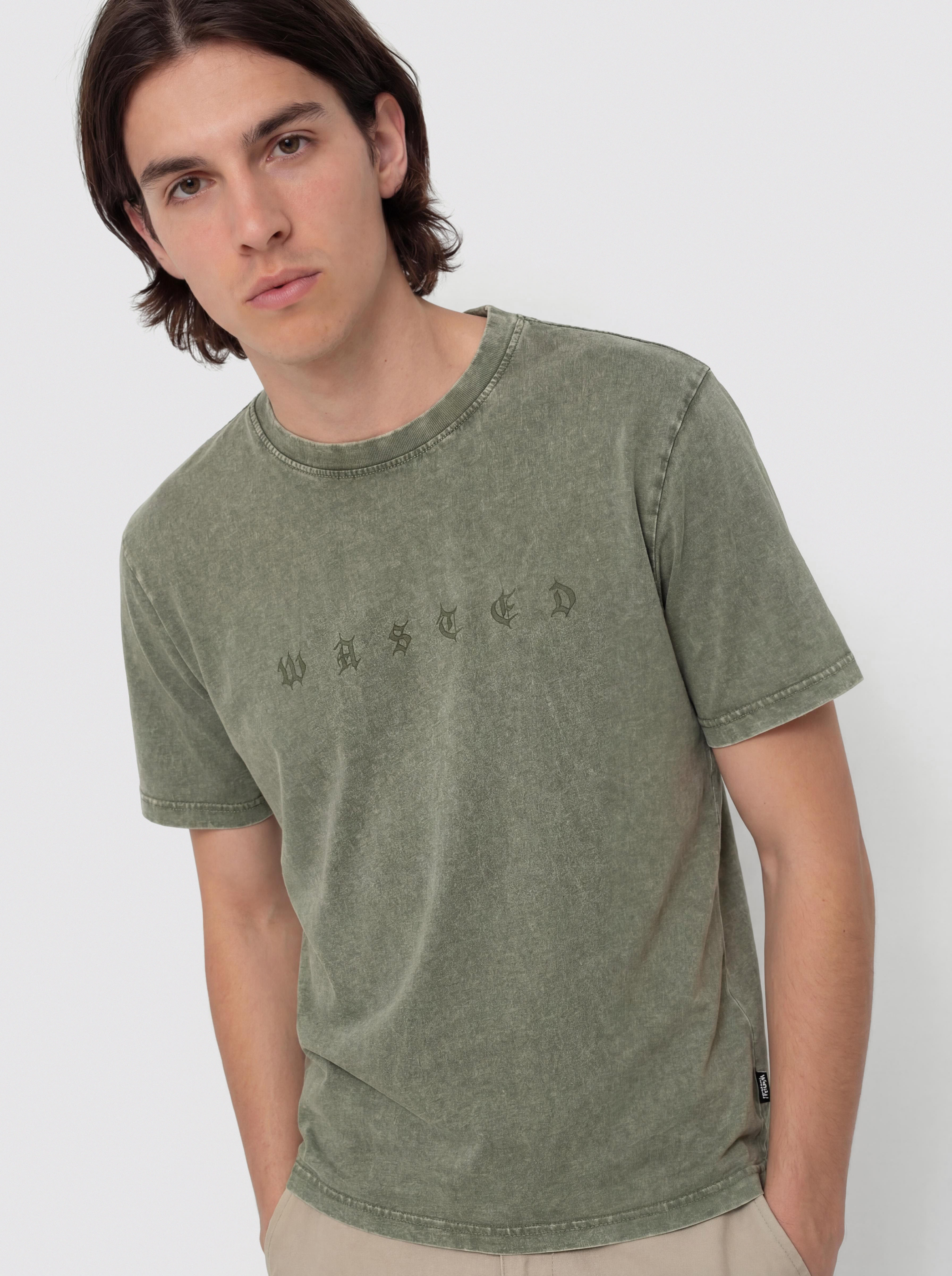 Wasted Paris Splinter Faded T-Shirt (faded olive khaki)