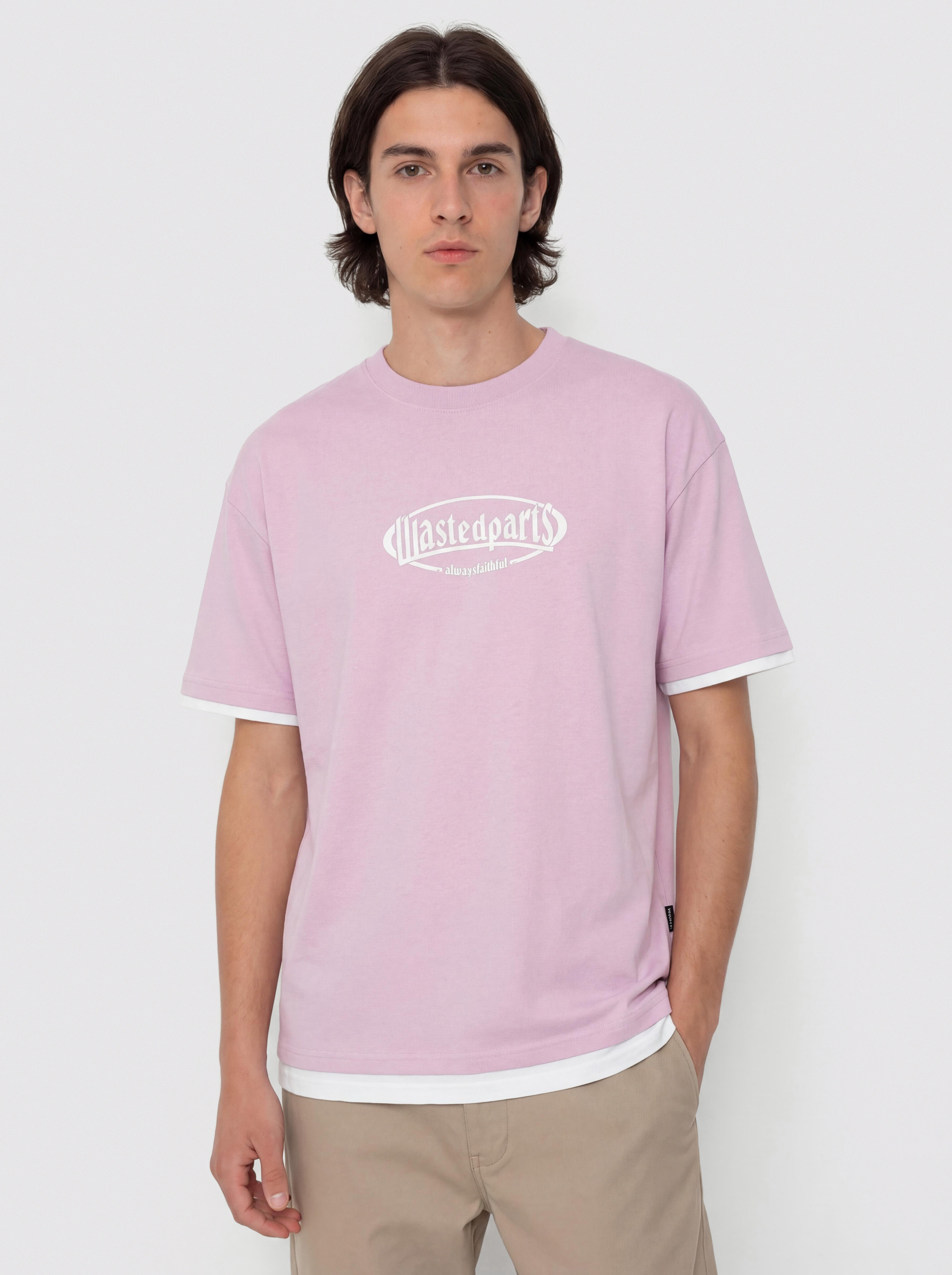 Wasted Paris Yard T Nine T-Shirt (sour pink/white)