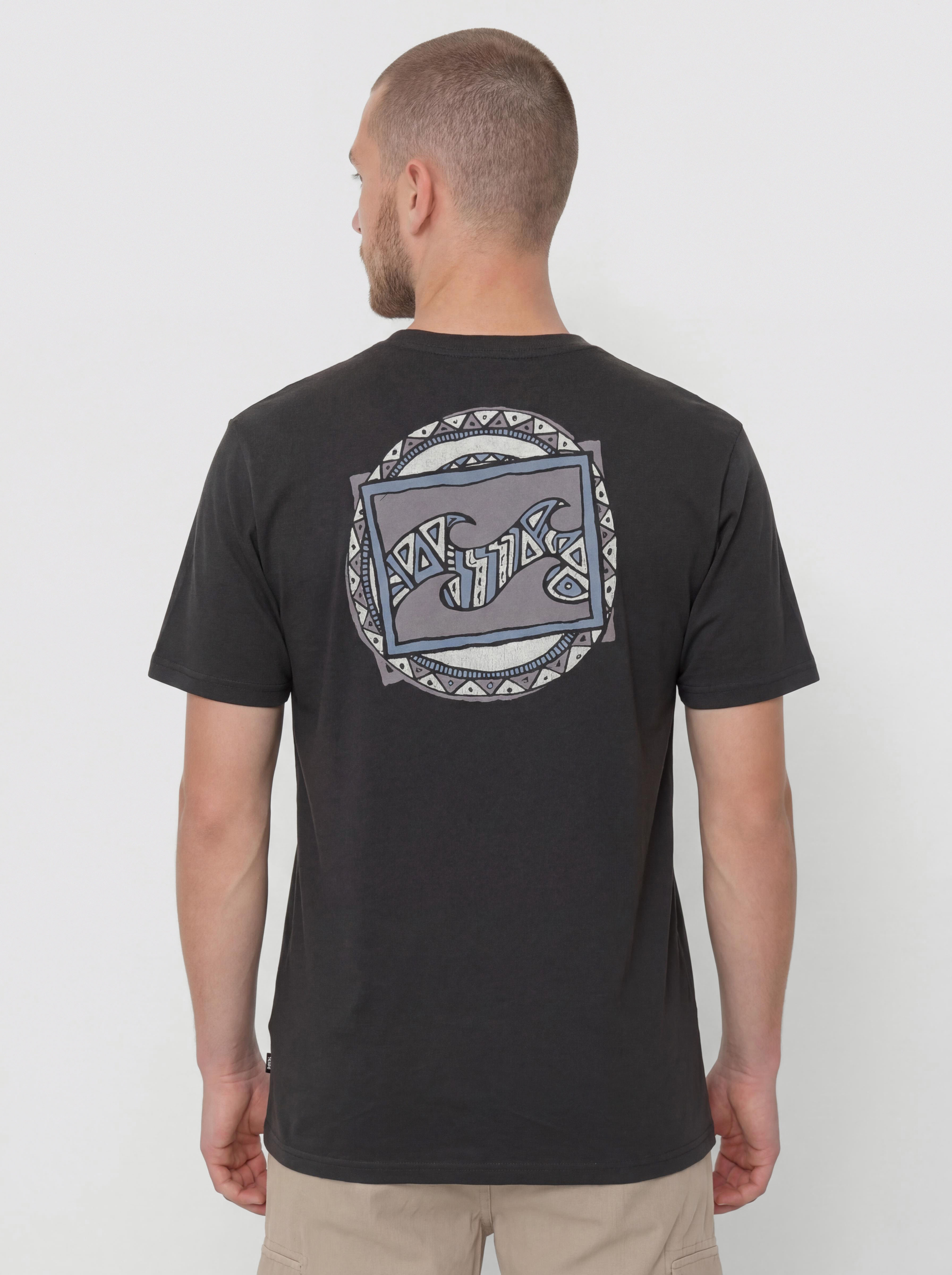 Billabong T-Shirt Crayon Wave (washed black)