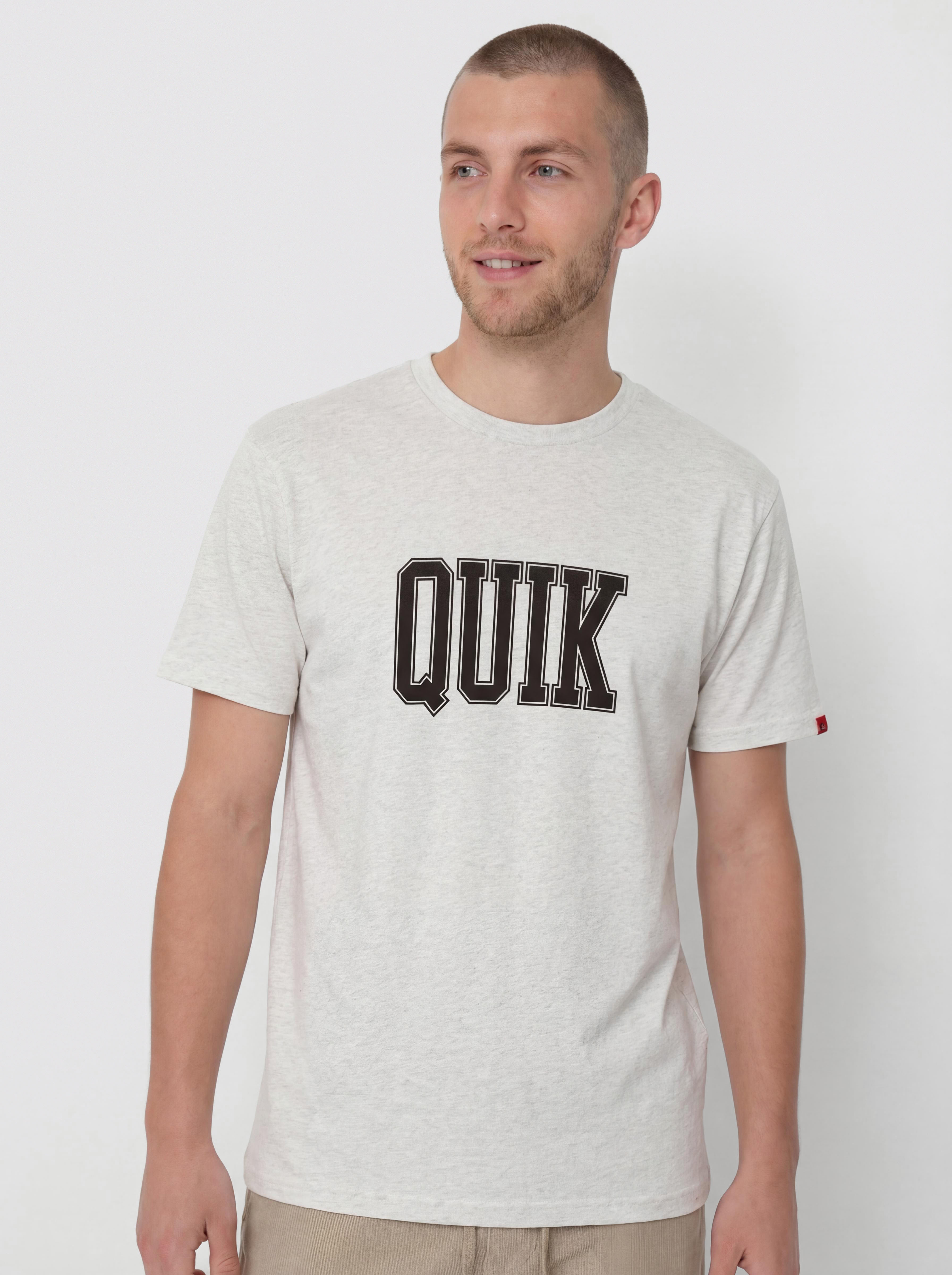 Quiksilver T-Shirt Griff Quik Gfn (snow heather)
