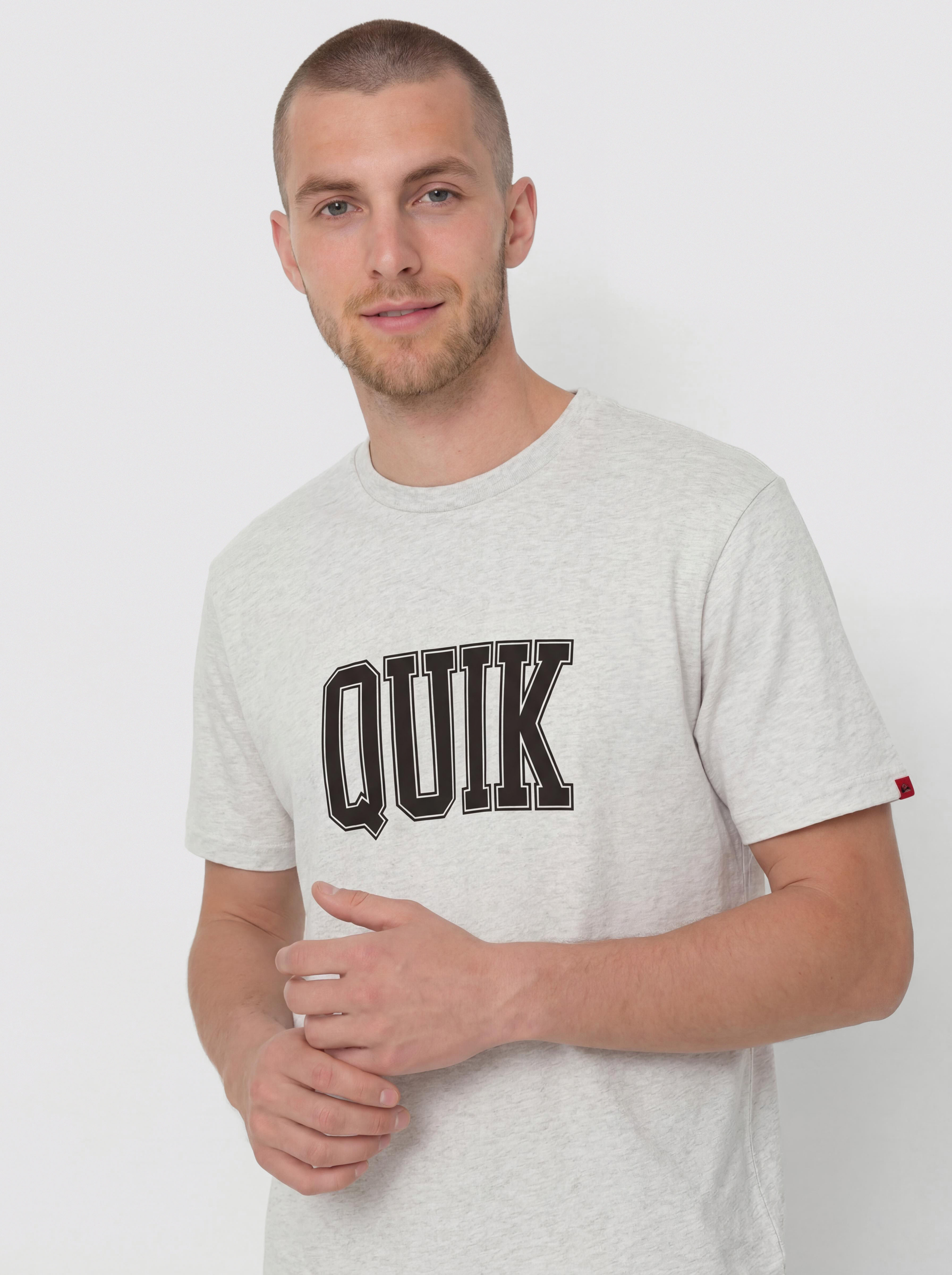 Quiksilver T-Shirt Griff Quik Gfn (snow heather)