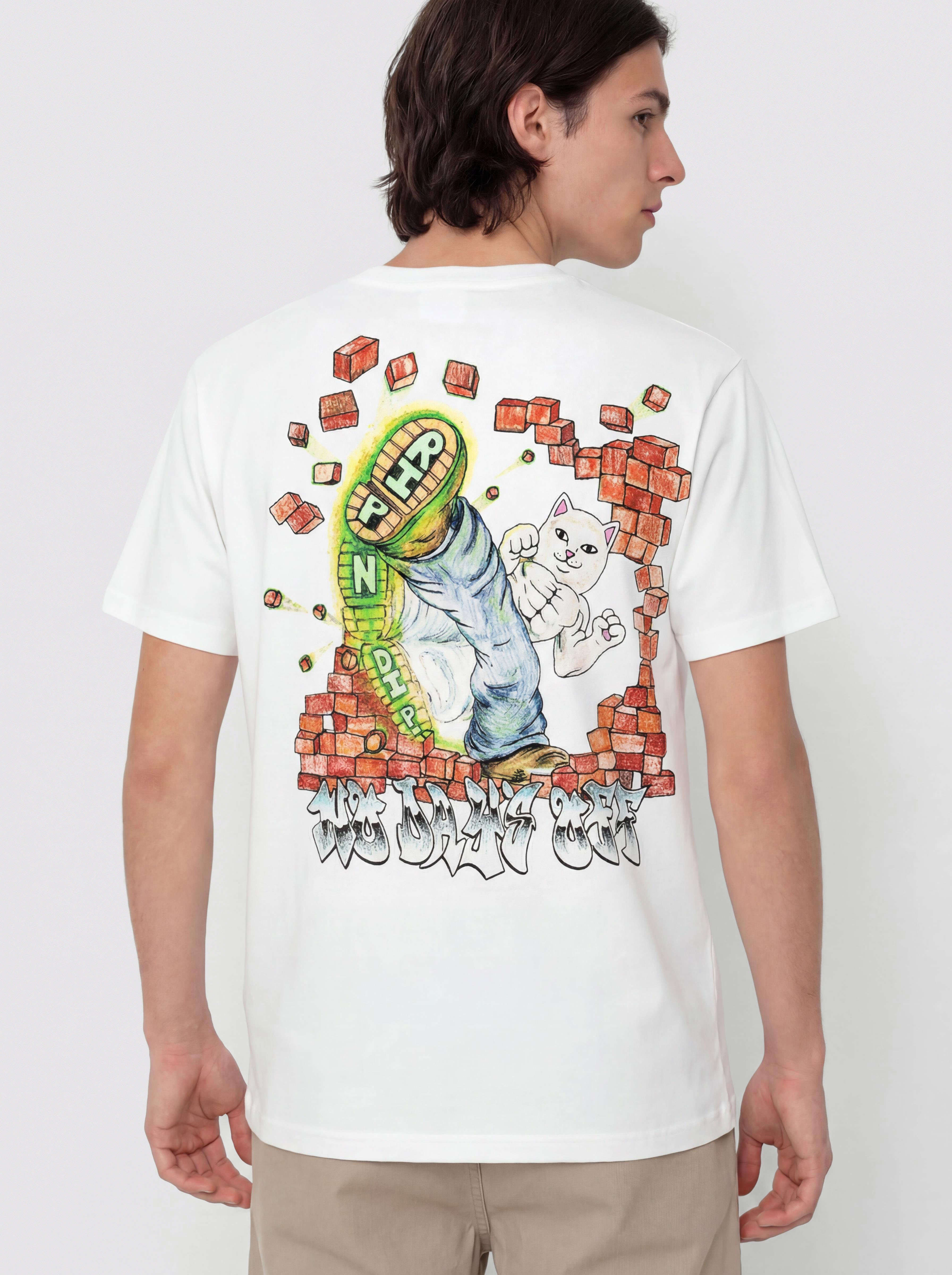 RipNDip Karate Kat T-Shirt (white)