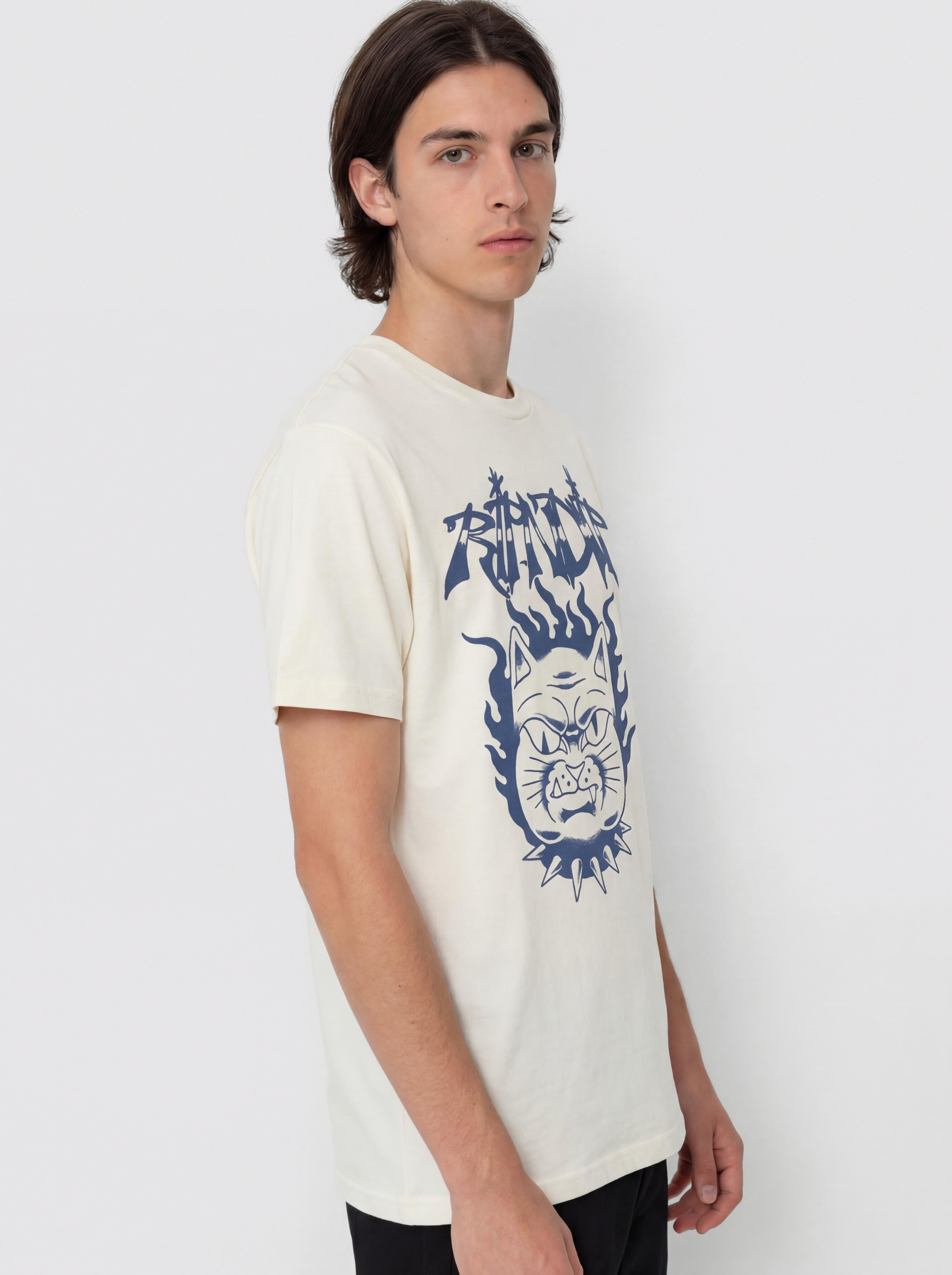 RipNDip The Happiest Cat T-Shirt (bone)
