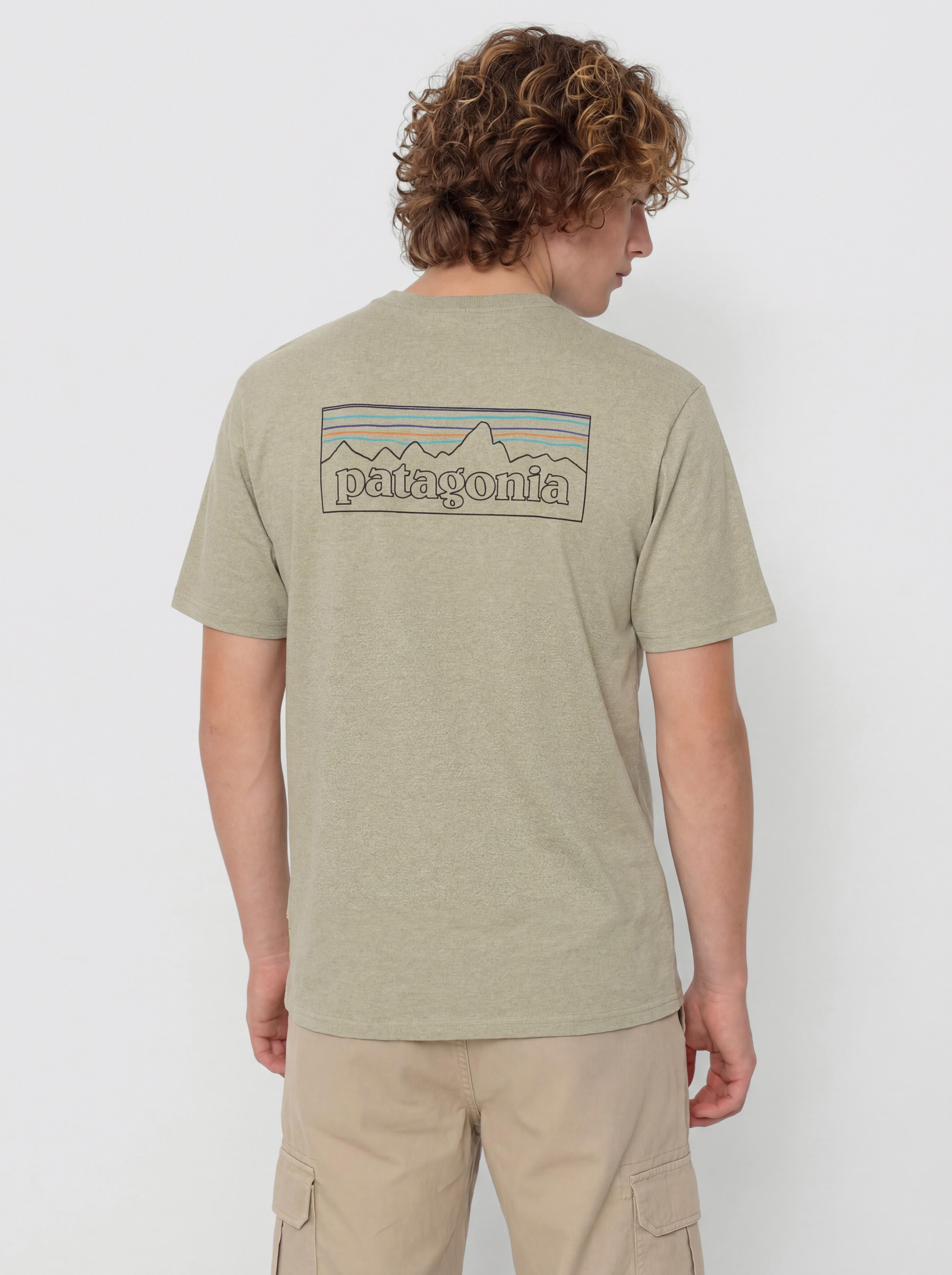 Patagonia P 6 Logo Responsibili T-Shirt (p 6 outline/gumtree green)