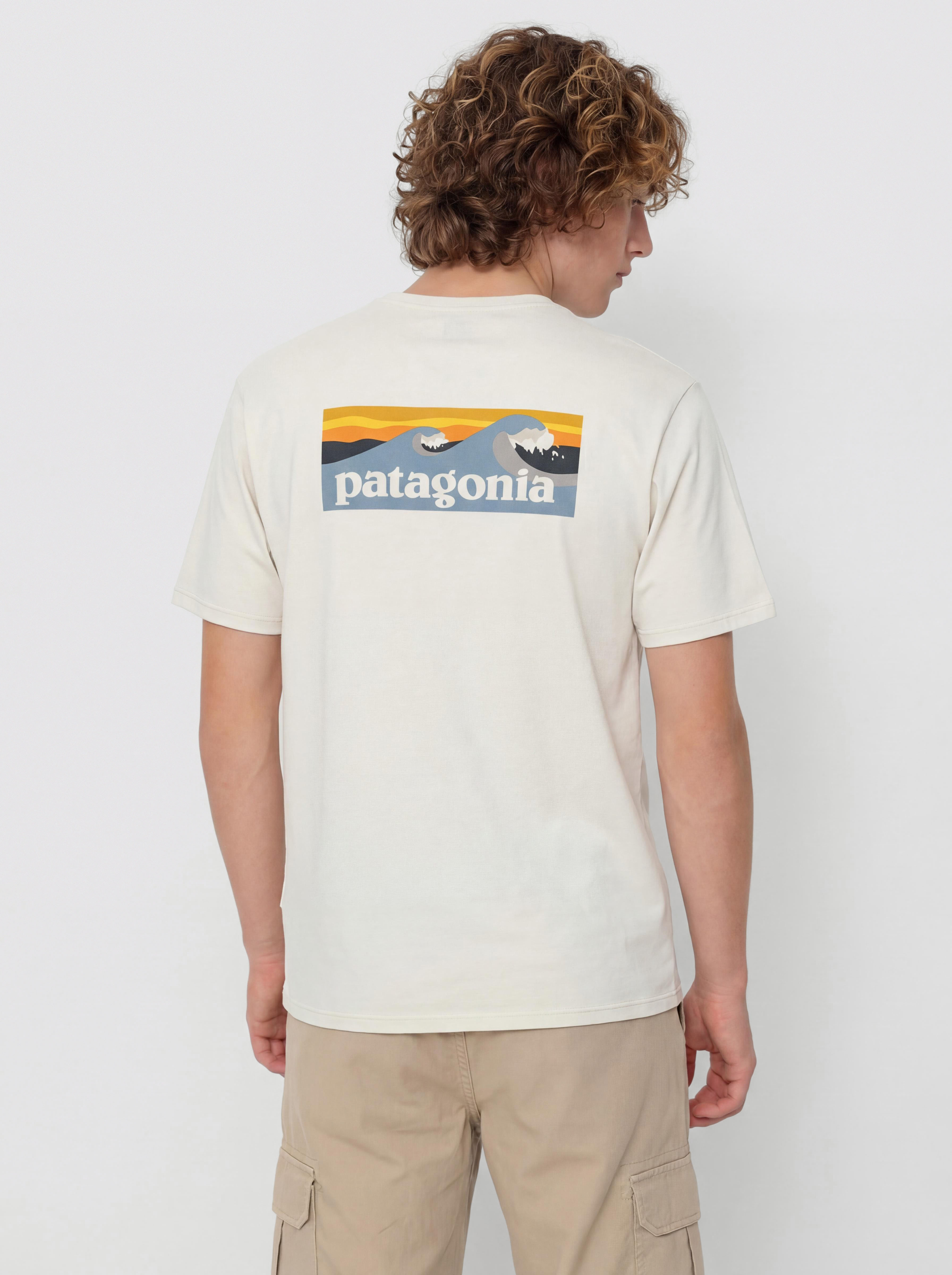 Patagonia Capilene Cool Boardshort Logo T-Shirt (dyno white)