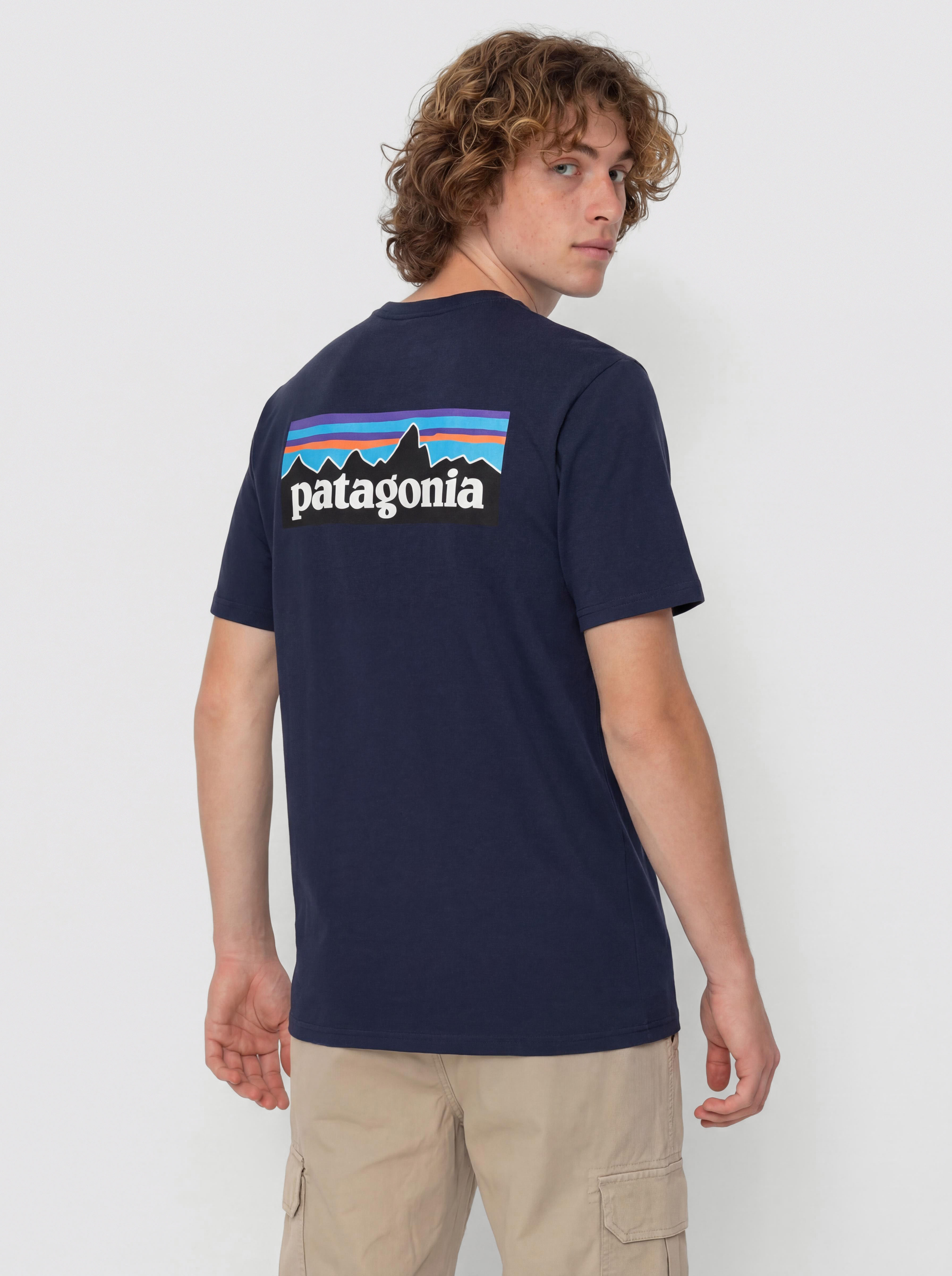 Patagonia P 6 Logo Responsibili T-Shirt (new navy)