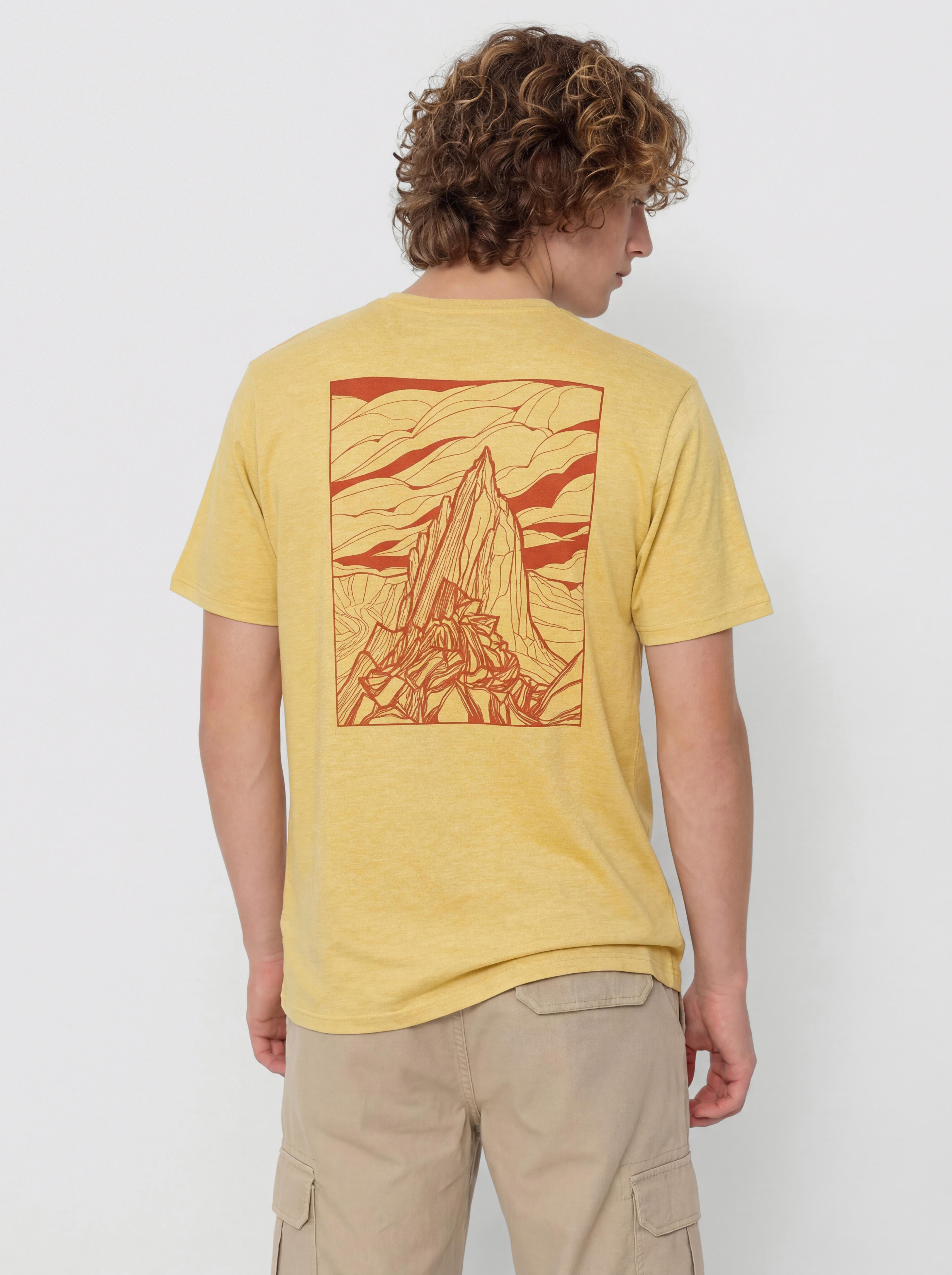 Patagonia Capilene Cool Cloud Crag T-Shirt (limestone yellow/light limestone yellow)