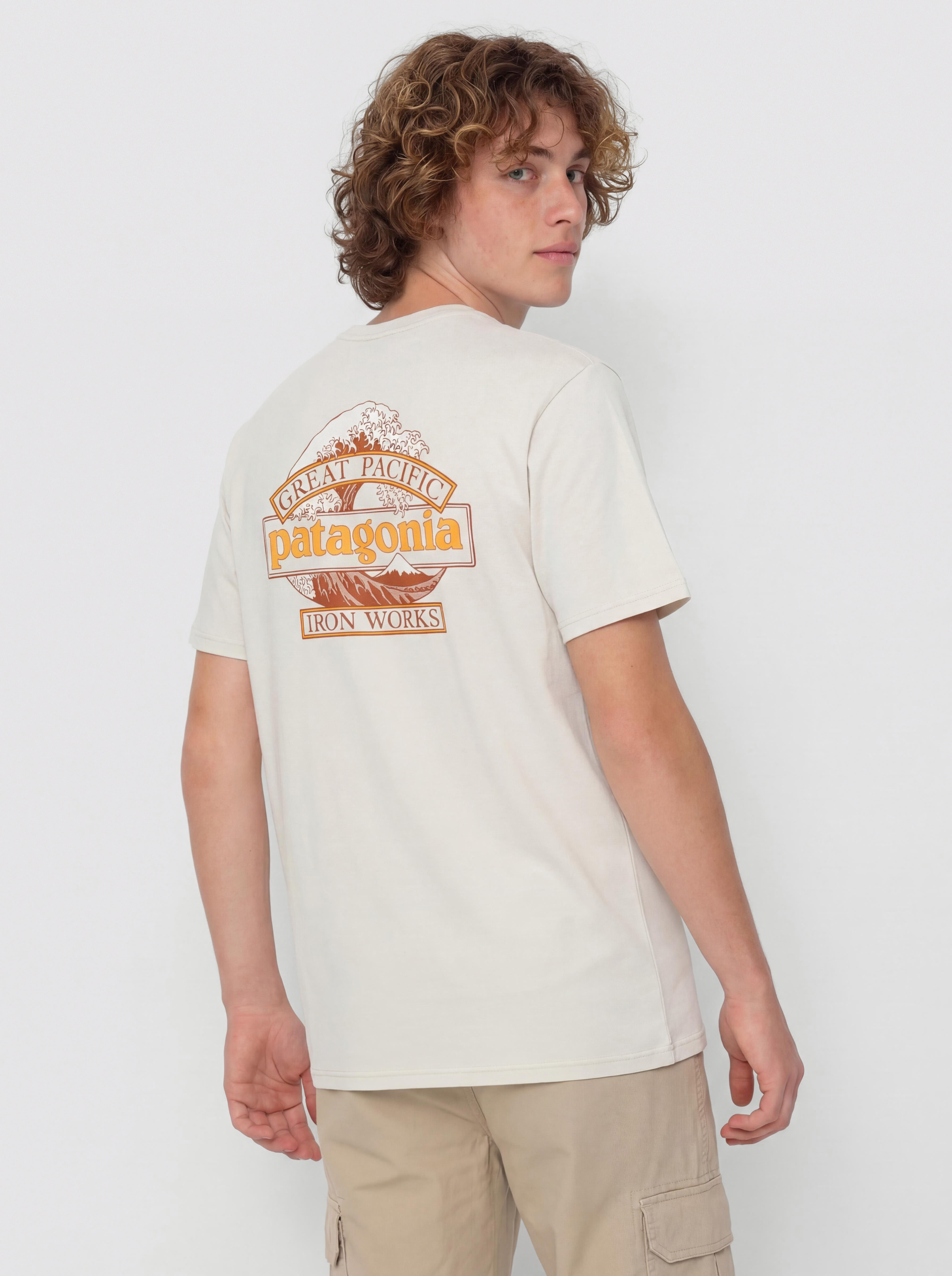 Patagonia Capilene Cool Great Waves T-Shirt (dyno white)